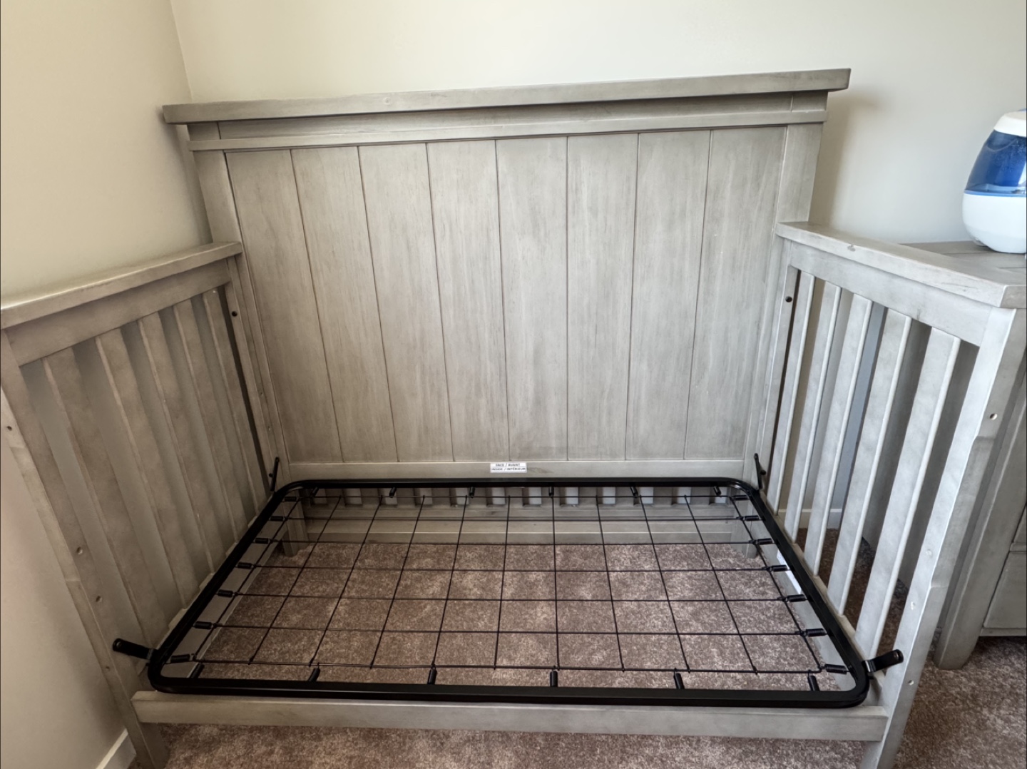 Grey Wooden Crib & Dresser - photo 5