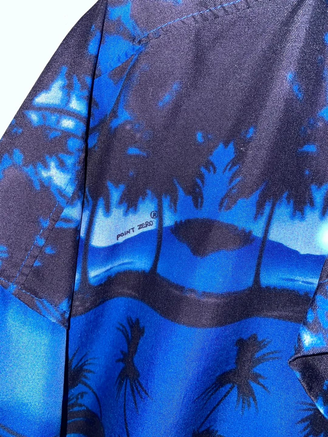 Midnight blue Hawaiian shirt by Point Zero. image indicator(3)