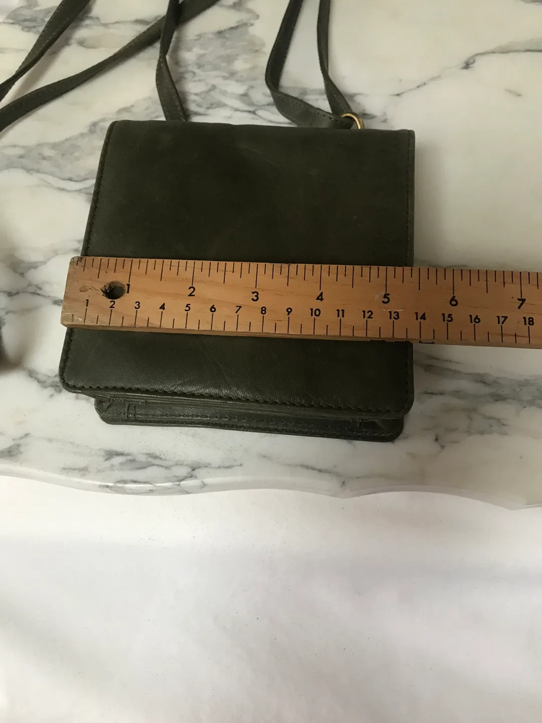 Olive Green Crossbody Wallet Bag image indicator(7)