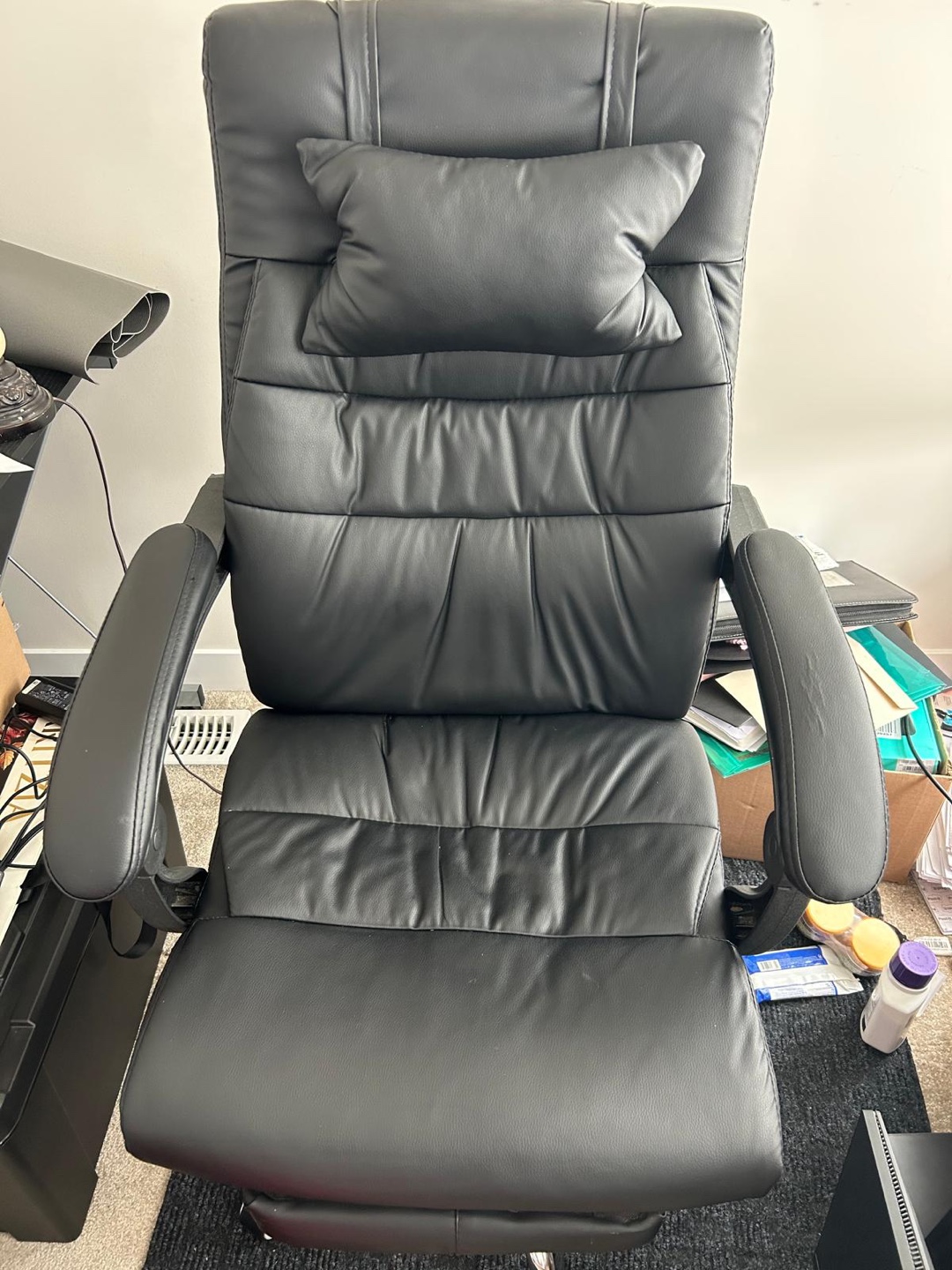 Black Leather Office Chair