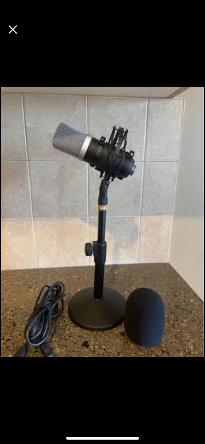 USB Condenser Microphone with Stand and Pop Filter - photo 2