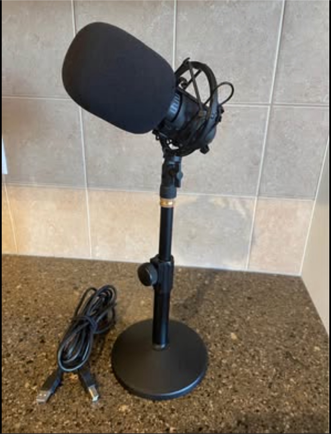 USB Condenser Microphone with Stand and Pop Filter - photo 3