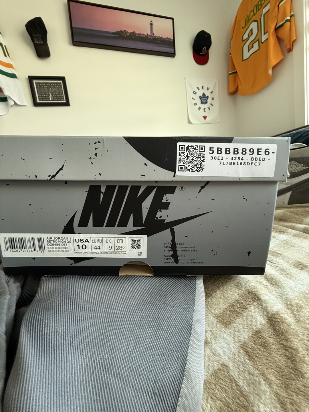 Nike Air Jordan 1 Retro High OG Washed Black - Size 10