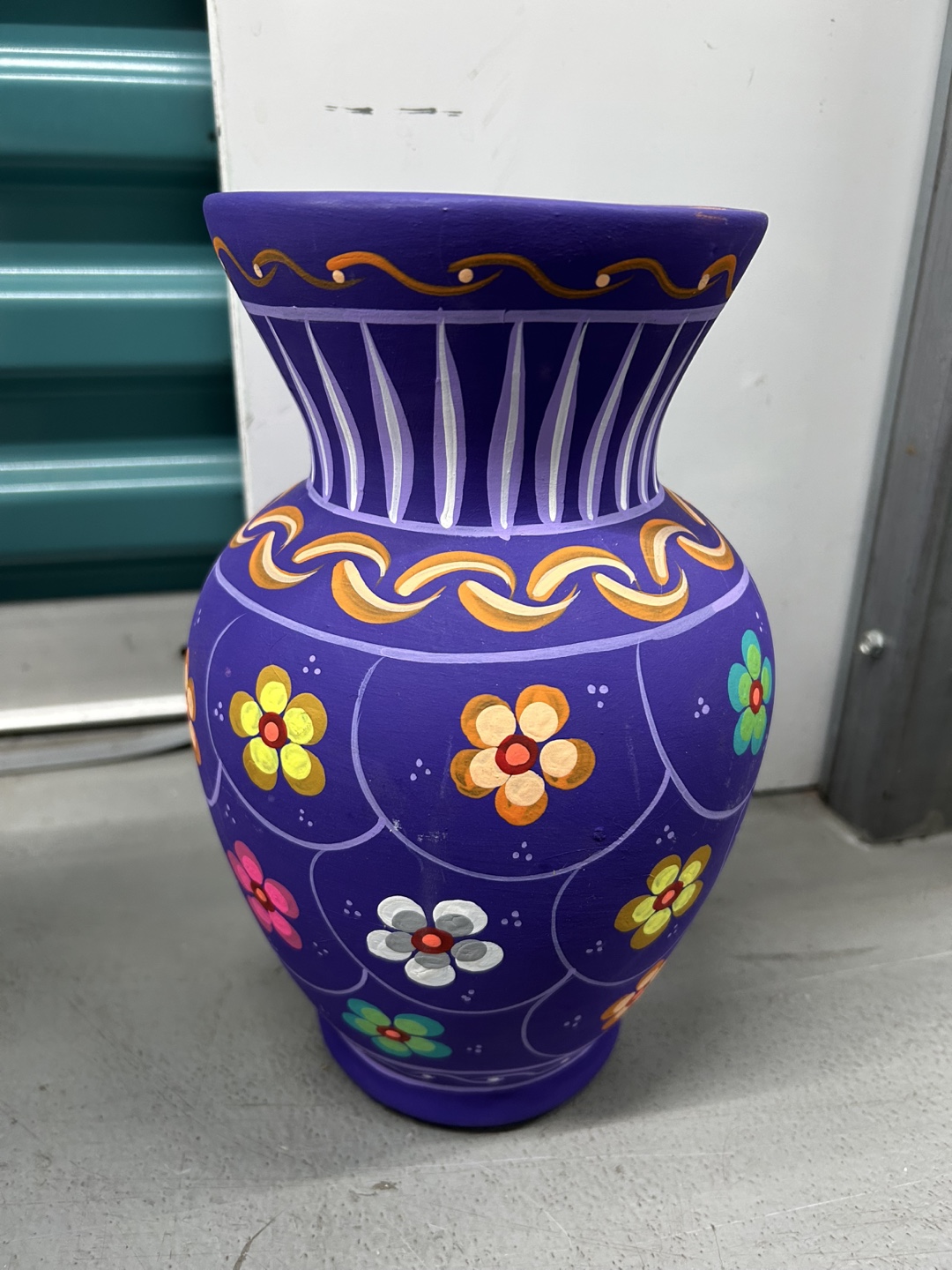 Purple Floral Vase