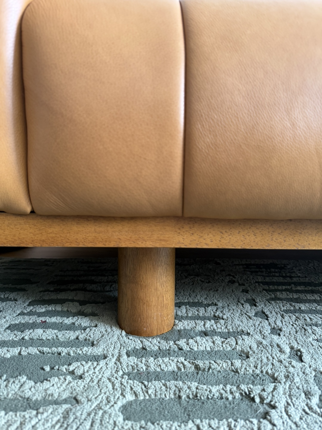 Mid Century Leather Sofa - photo 5