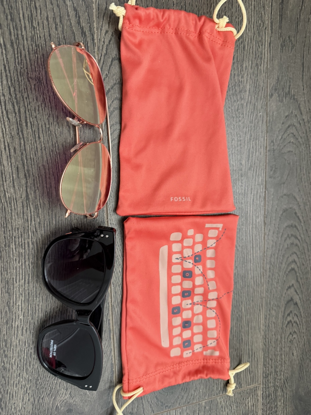 Fossil Sunglasses with Cases