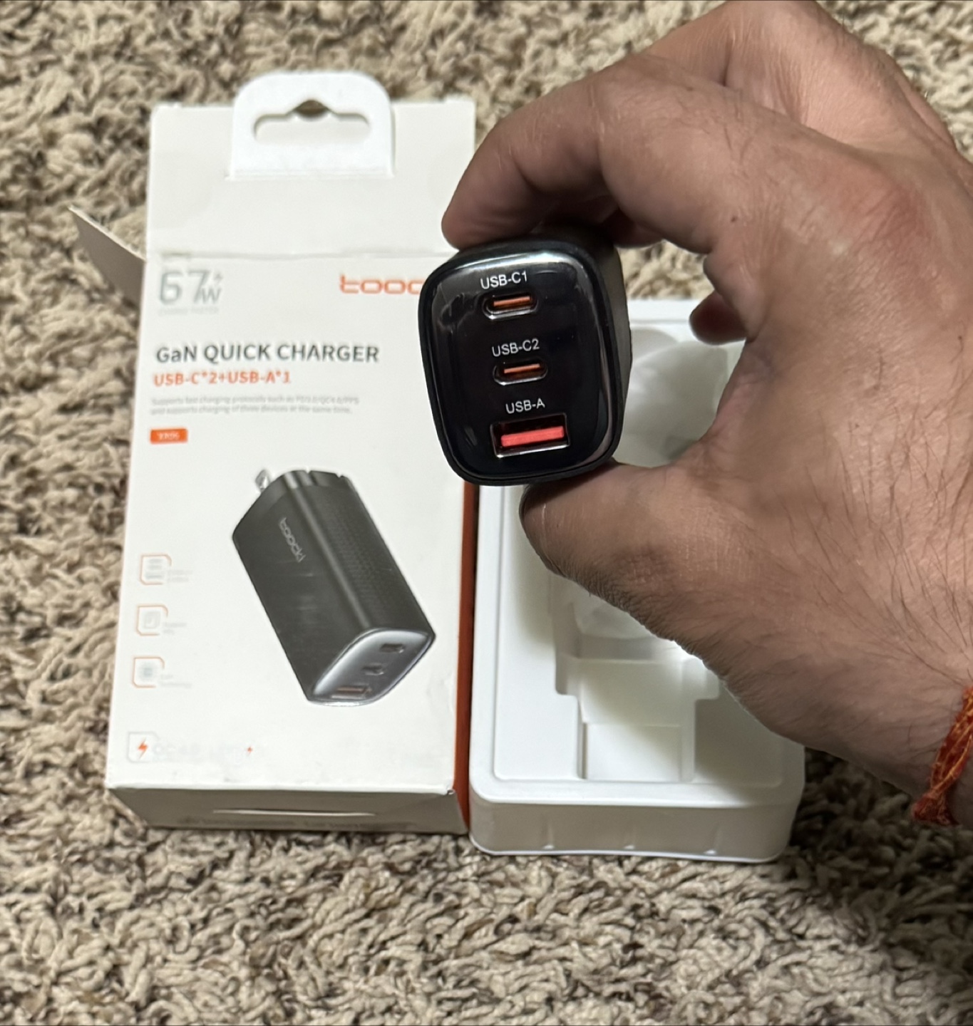 67W GaN Quick Charger fast charger adapter *NEW* - photo 2