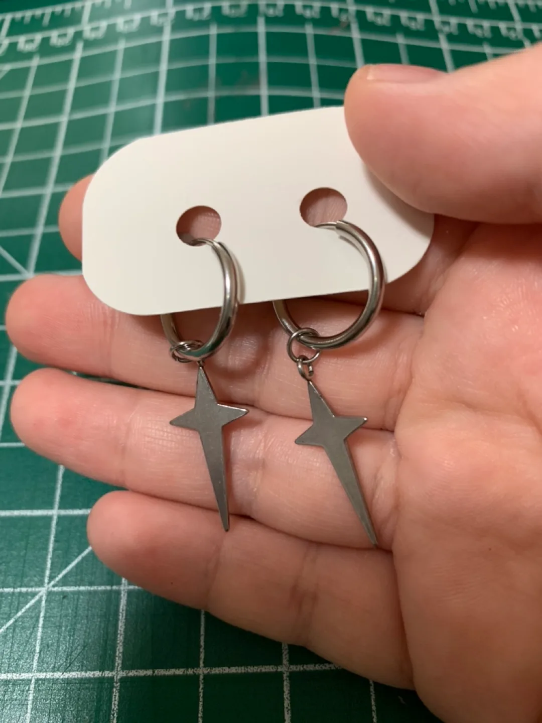 Y2K Star Clip On Earrings Unisex image indicator(2)