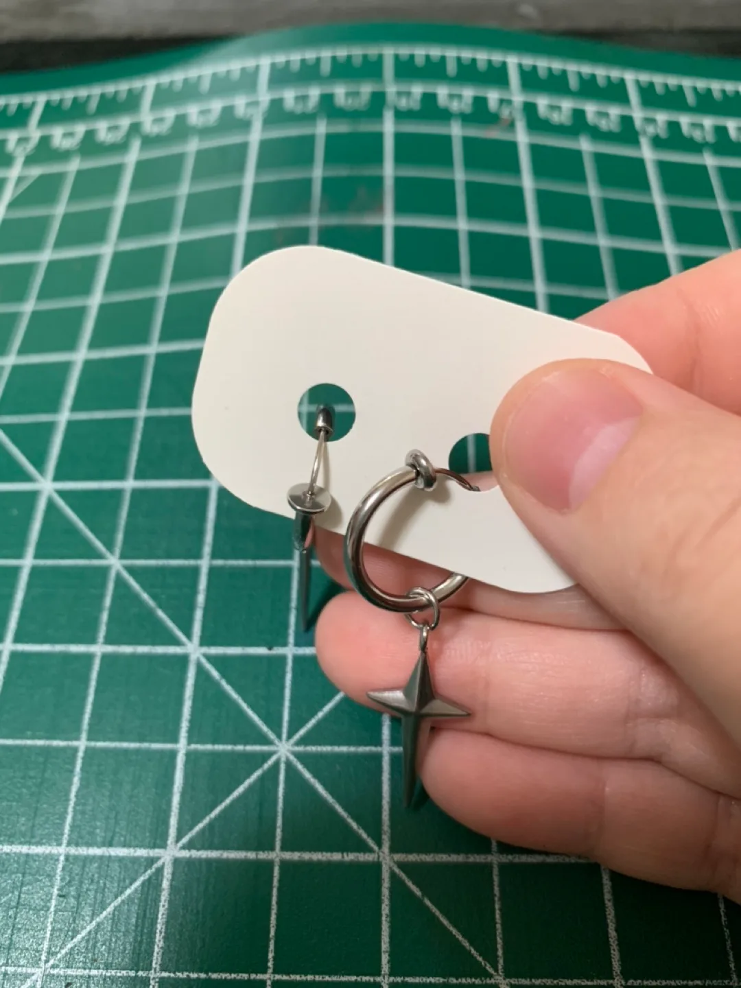 Y2K Star Clip On Earrings Unisex image indicator(3)