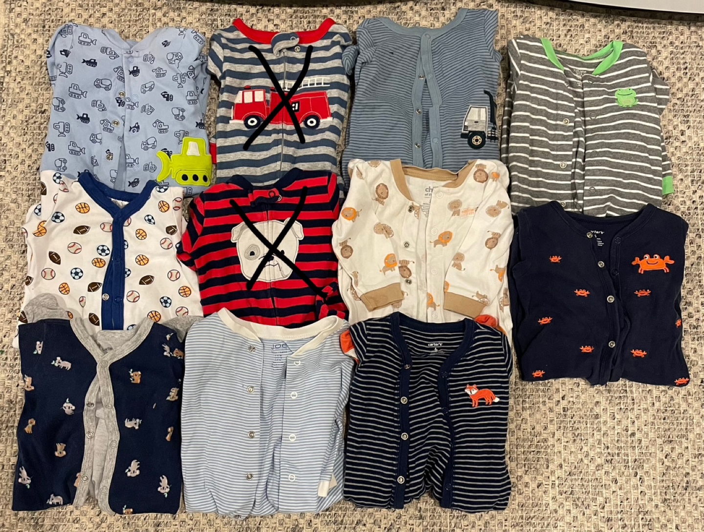 3-6 Month Cotton Sleepers