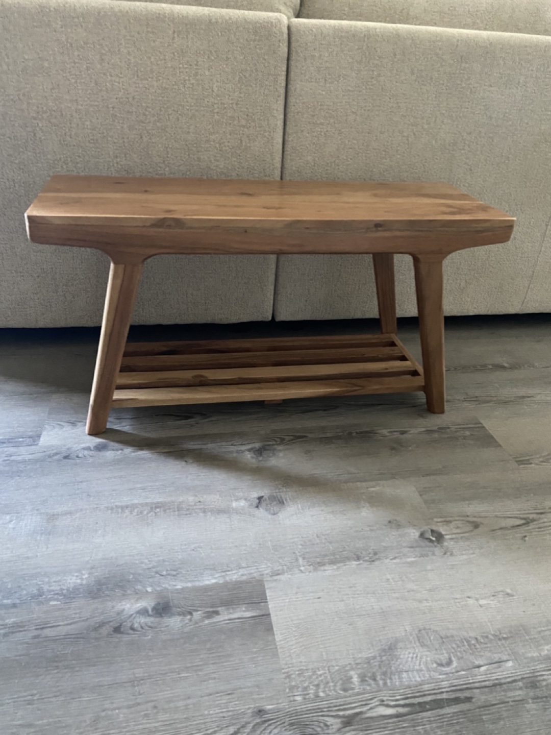 Wooden Entryway Bench