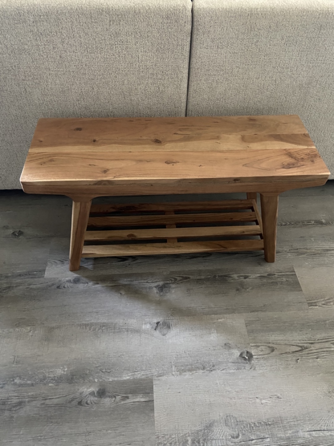 Wooden Entryway Bench - photo 2
