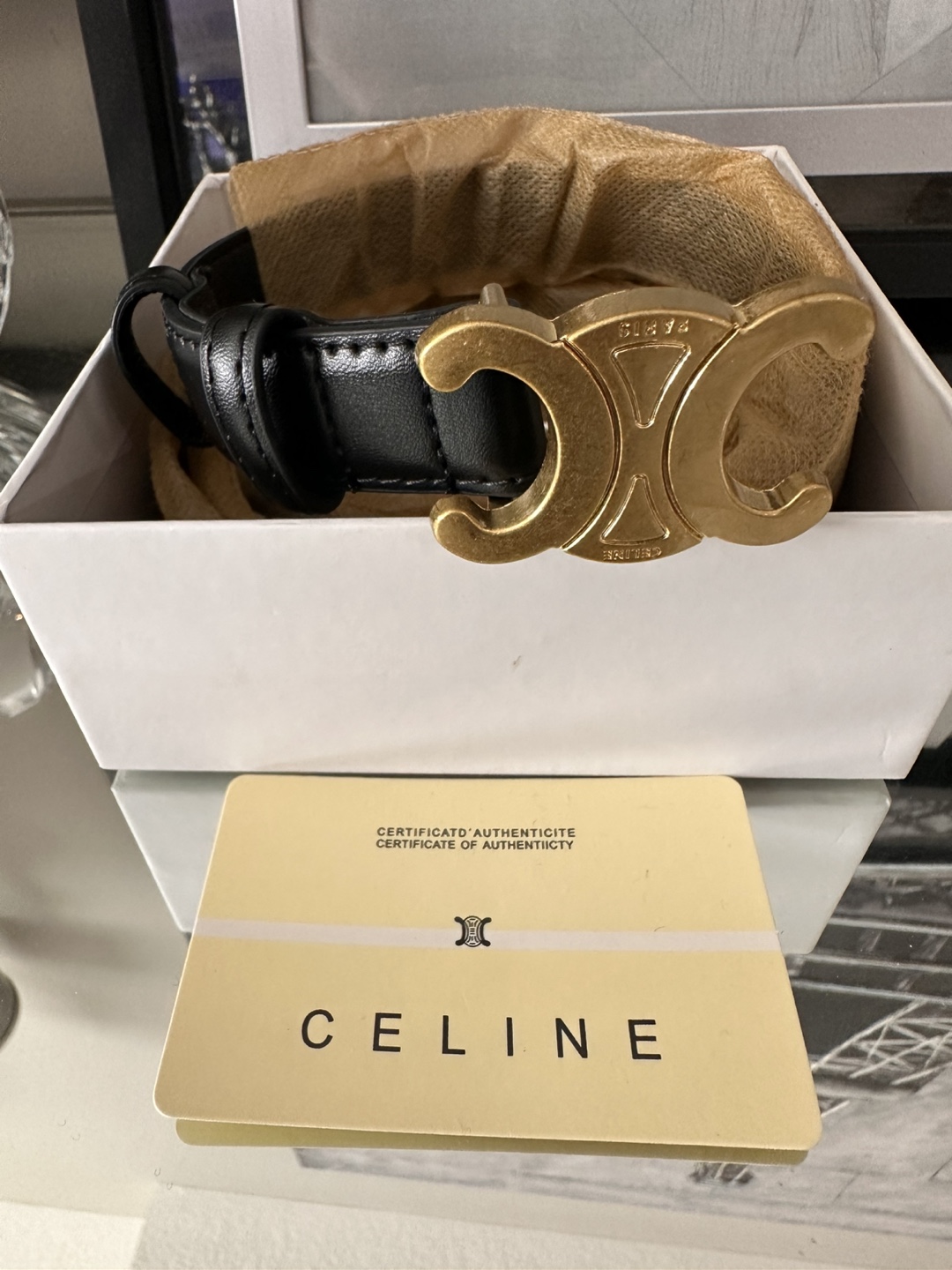 Celine Belt with Box and Authenticity Card