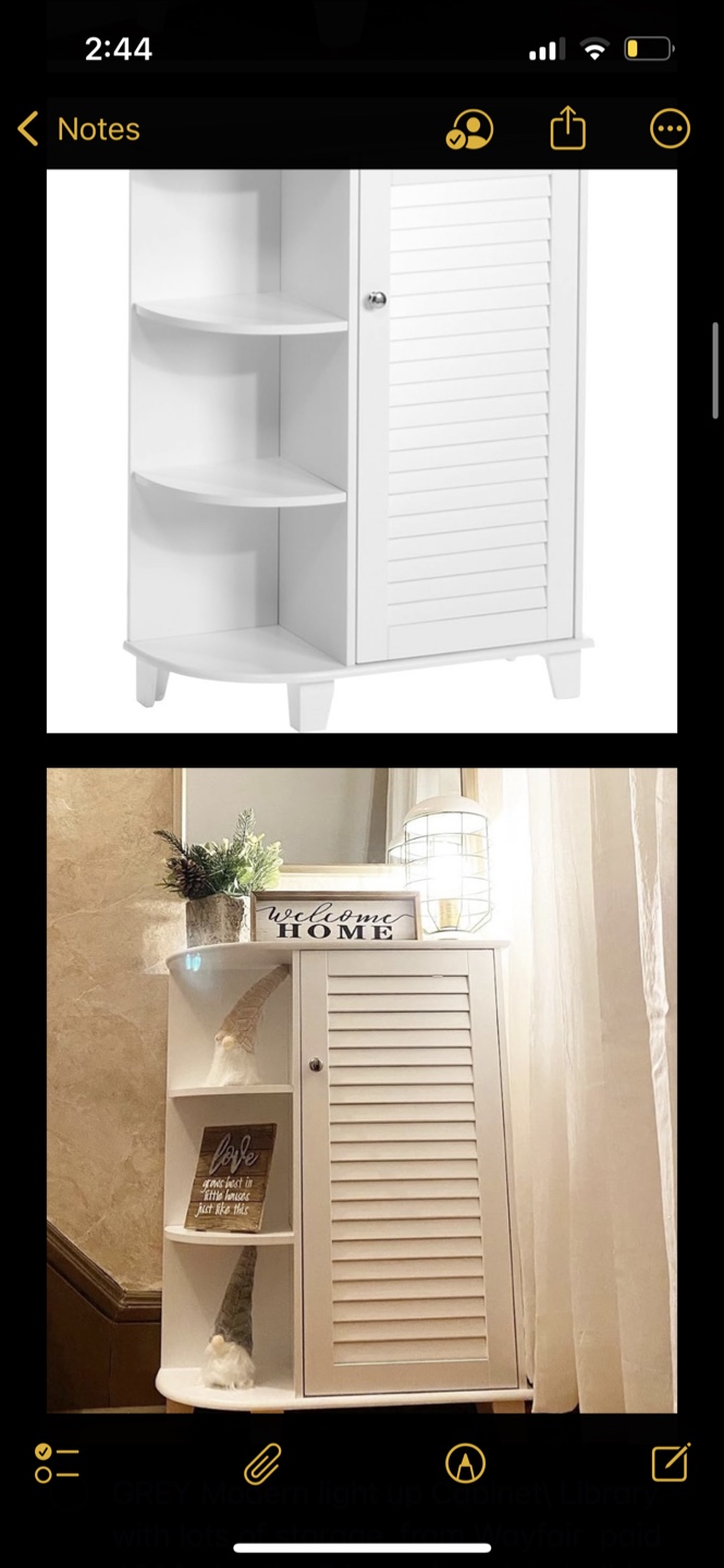 Small White Corner Cabinet - photo 2
