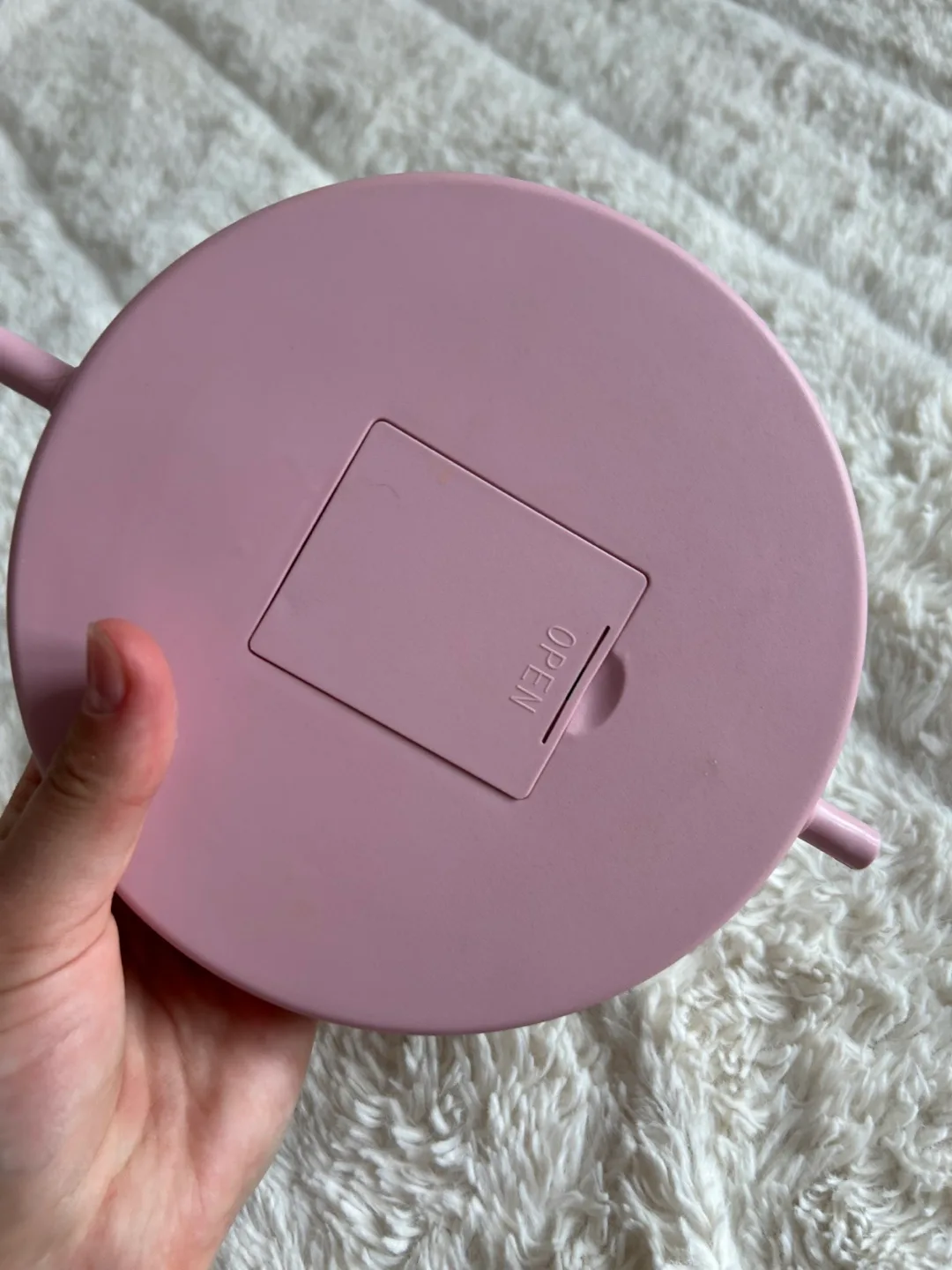 Pink LED Lighted Makeup Mirror image indicator(3)