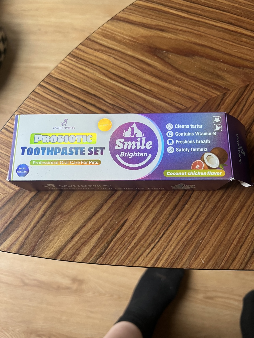 WHOIFE Probiotic Toothpaste Set for Pets