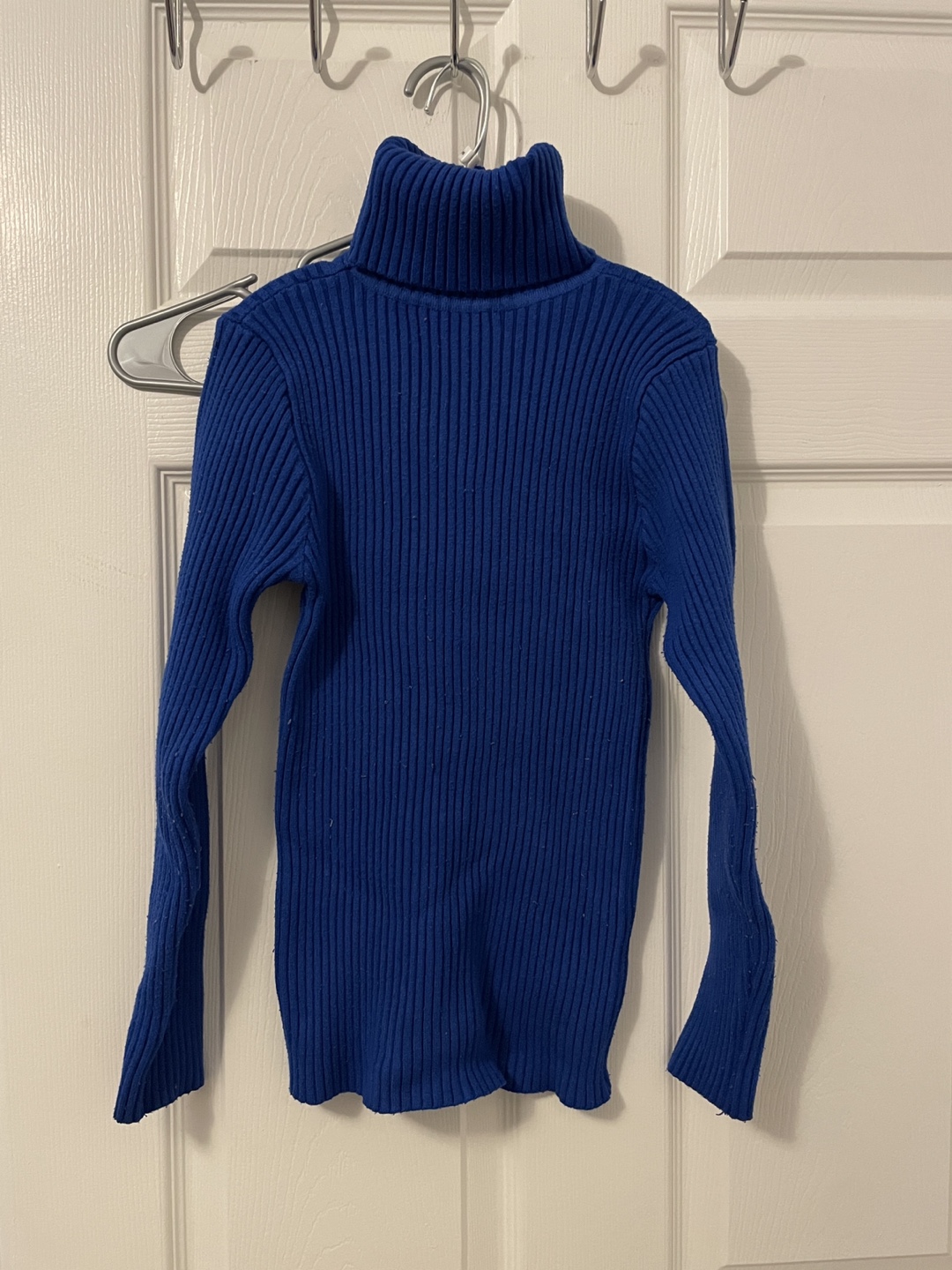 Blue Turtleneck Sweater