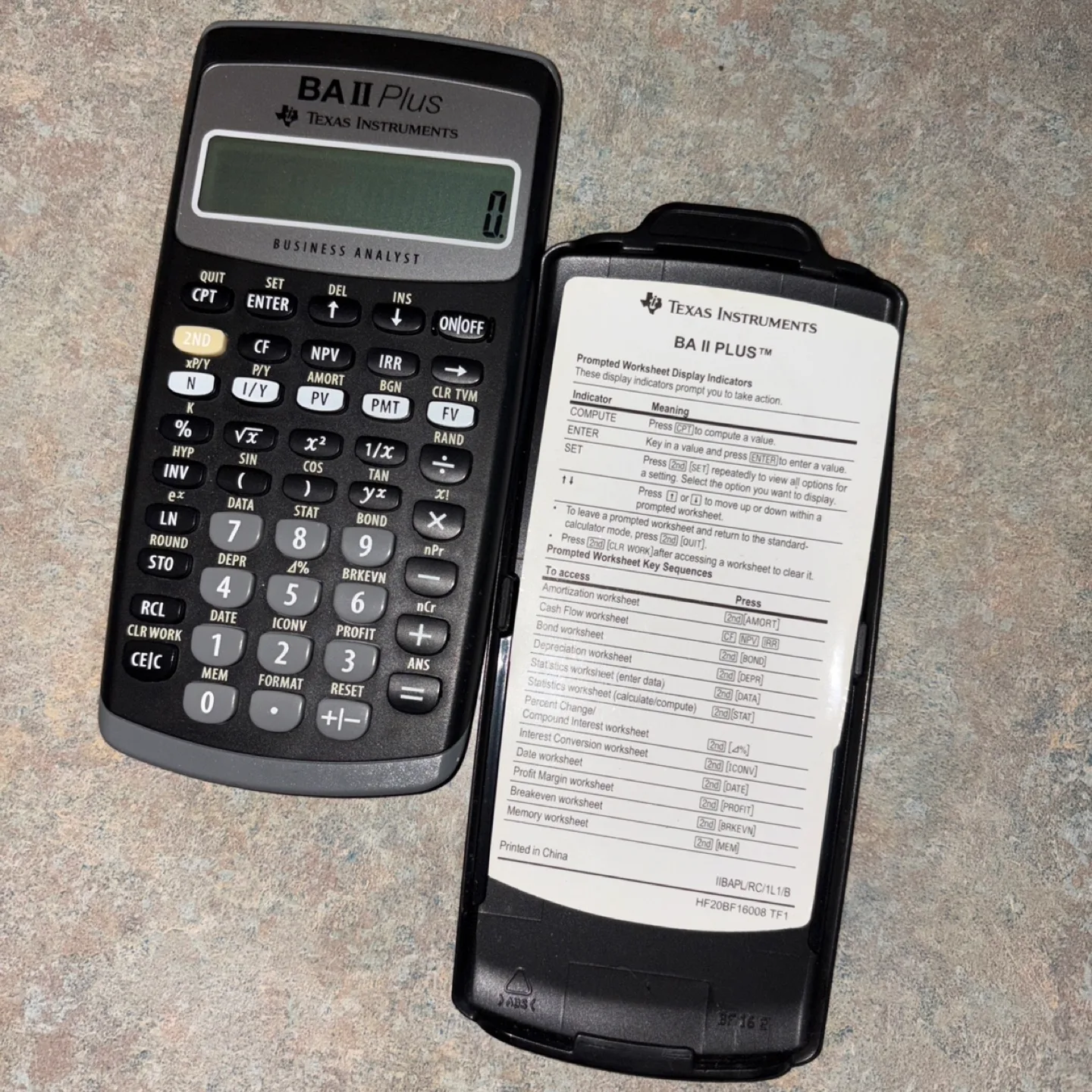Texas Instruments BA II PLUS Calculator thumbnail