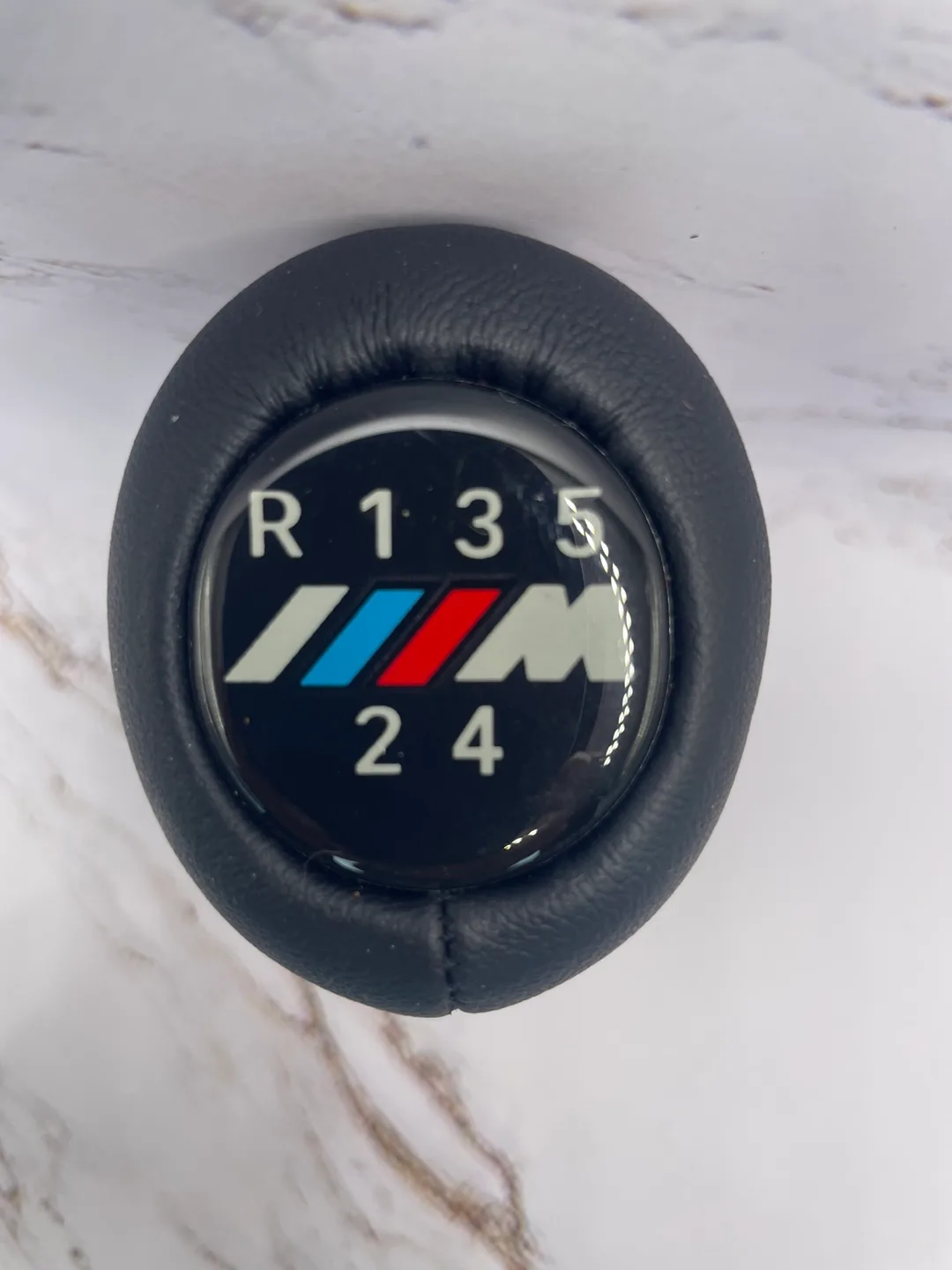 BMW Black Leather Shift Knob