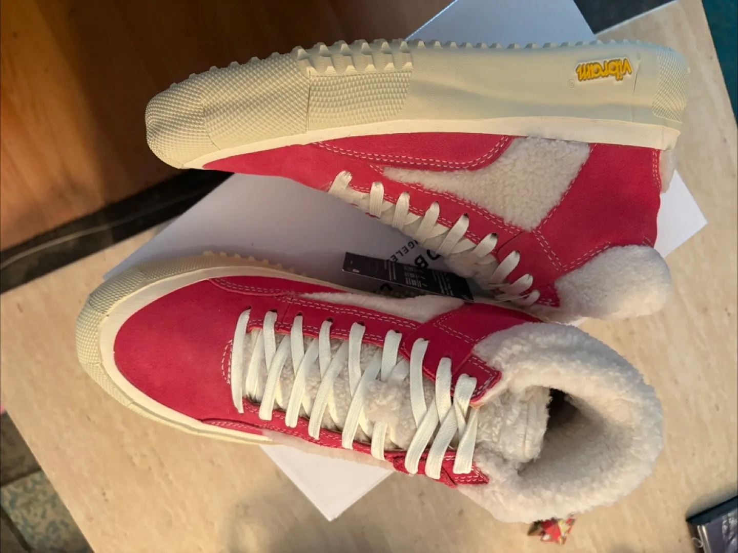 Brandblack  Vibram red Suede Sz 9 Womens image indicator(3)