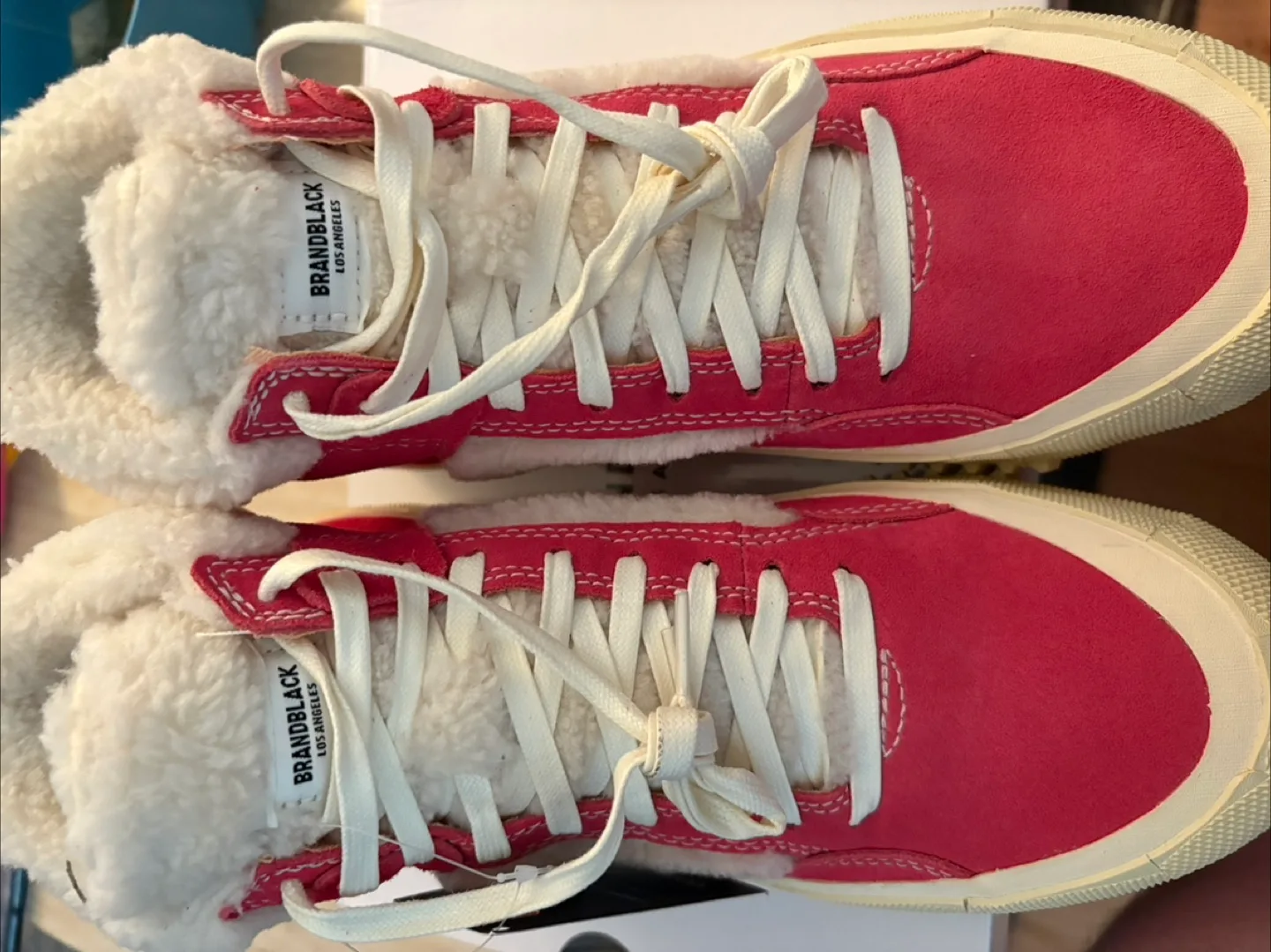 Brandblack  Vibram red Suede Sz 9 Womens image indicator(6)