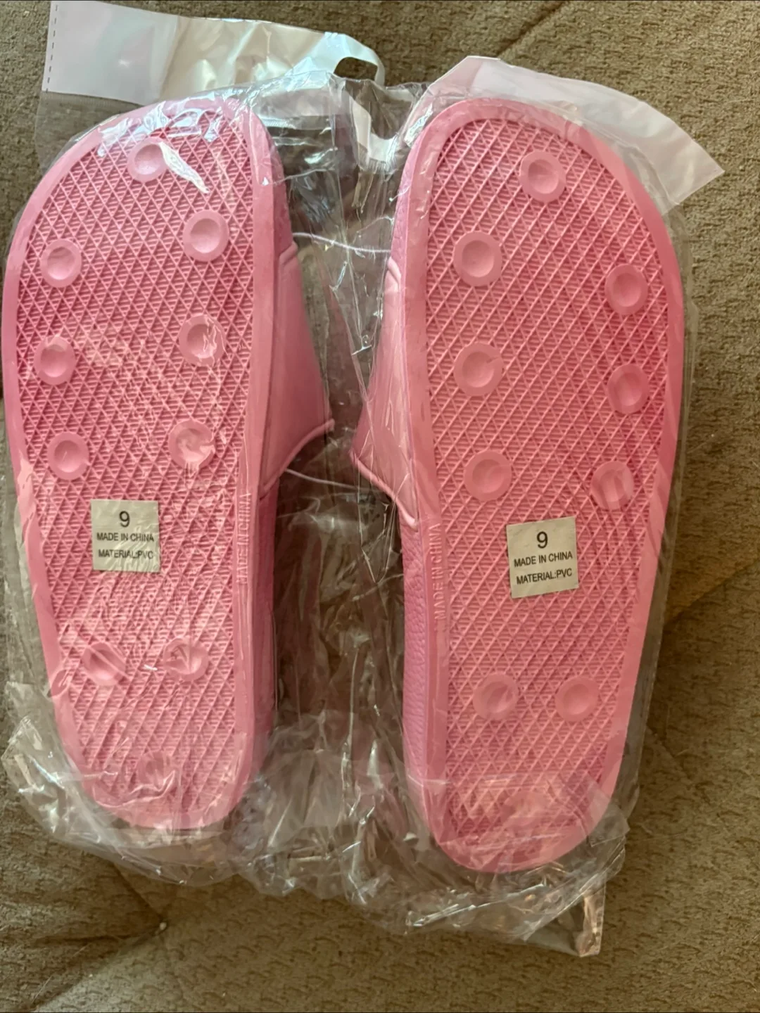 New Pink Aaliyah Slides - Size 9 image indicator(2)