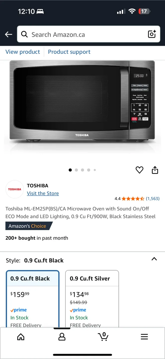 Toshiba Microwave Oven image indicator(4)