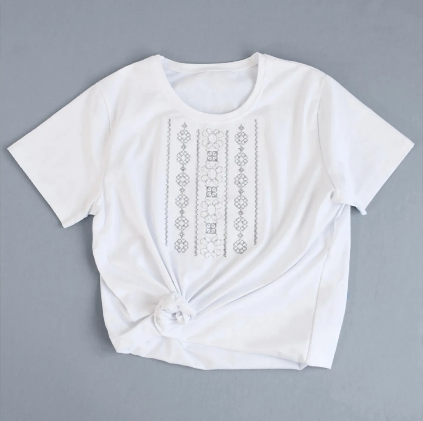 Ukrainian Embroidered White T-Shirt image indicator(3)