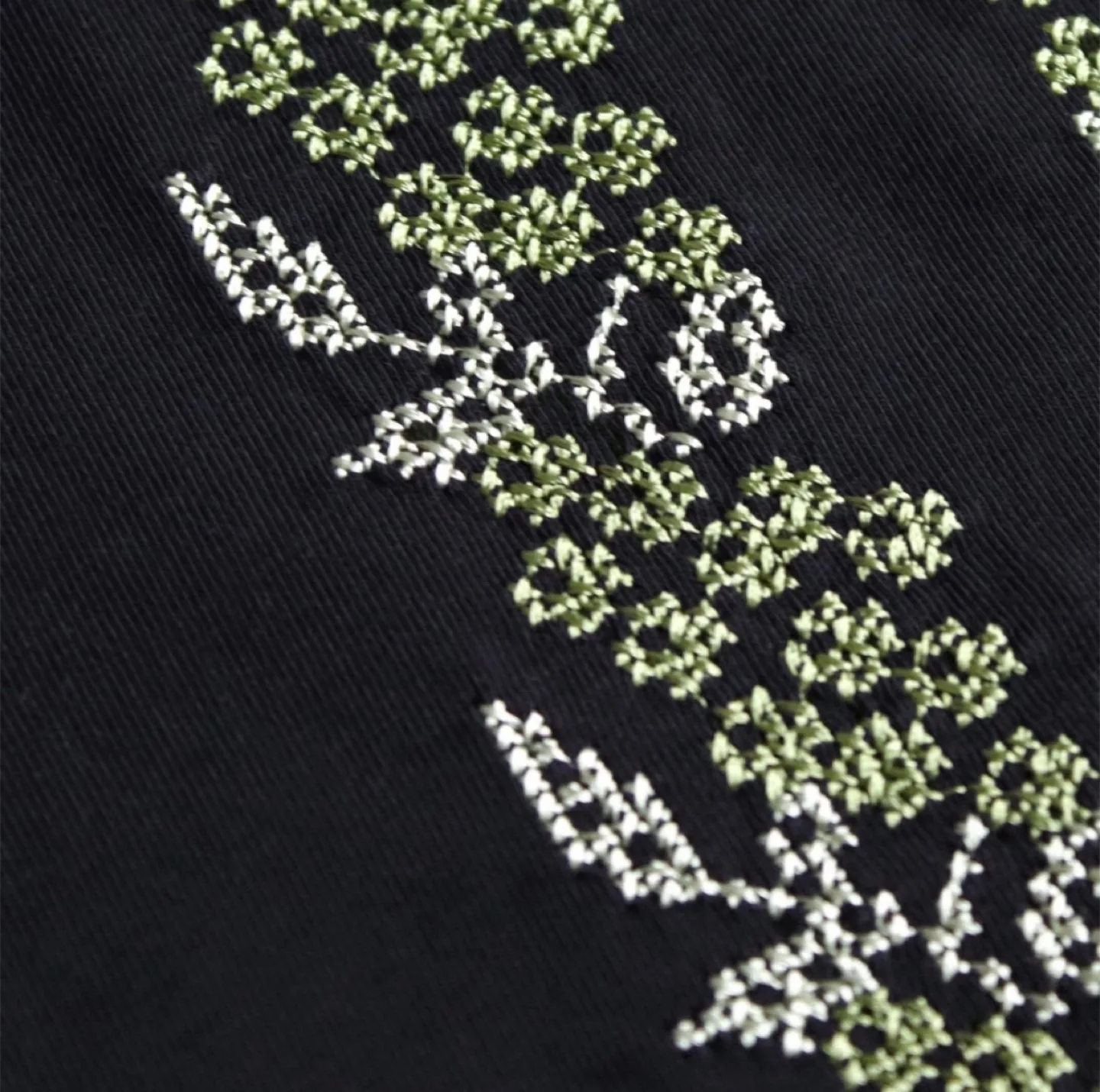 Ukrainian Embroidered Black T-Shirt image indicator(4)