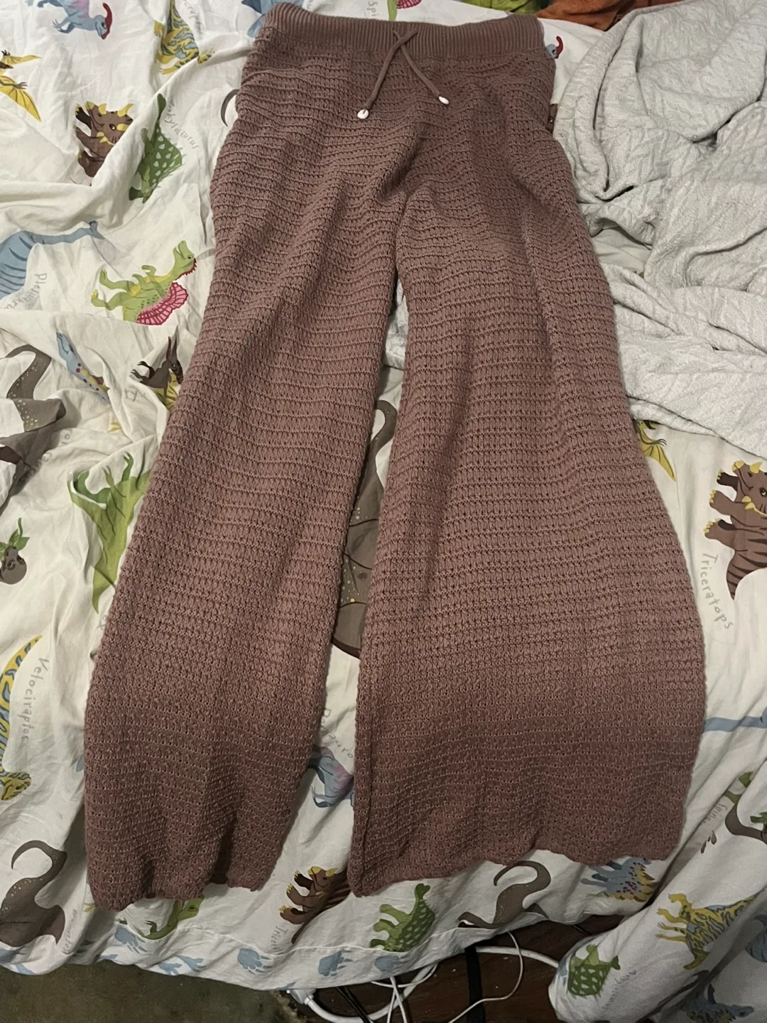 Women Wide Leg Knit Pants thumbnail