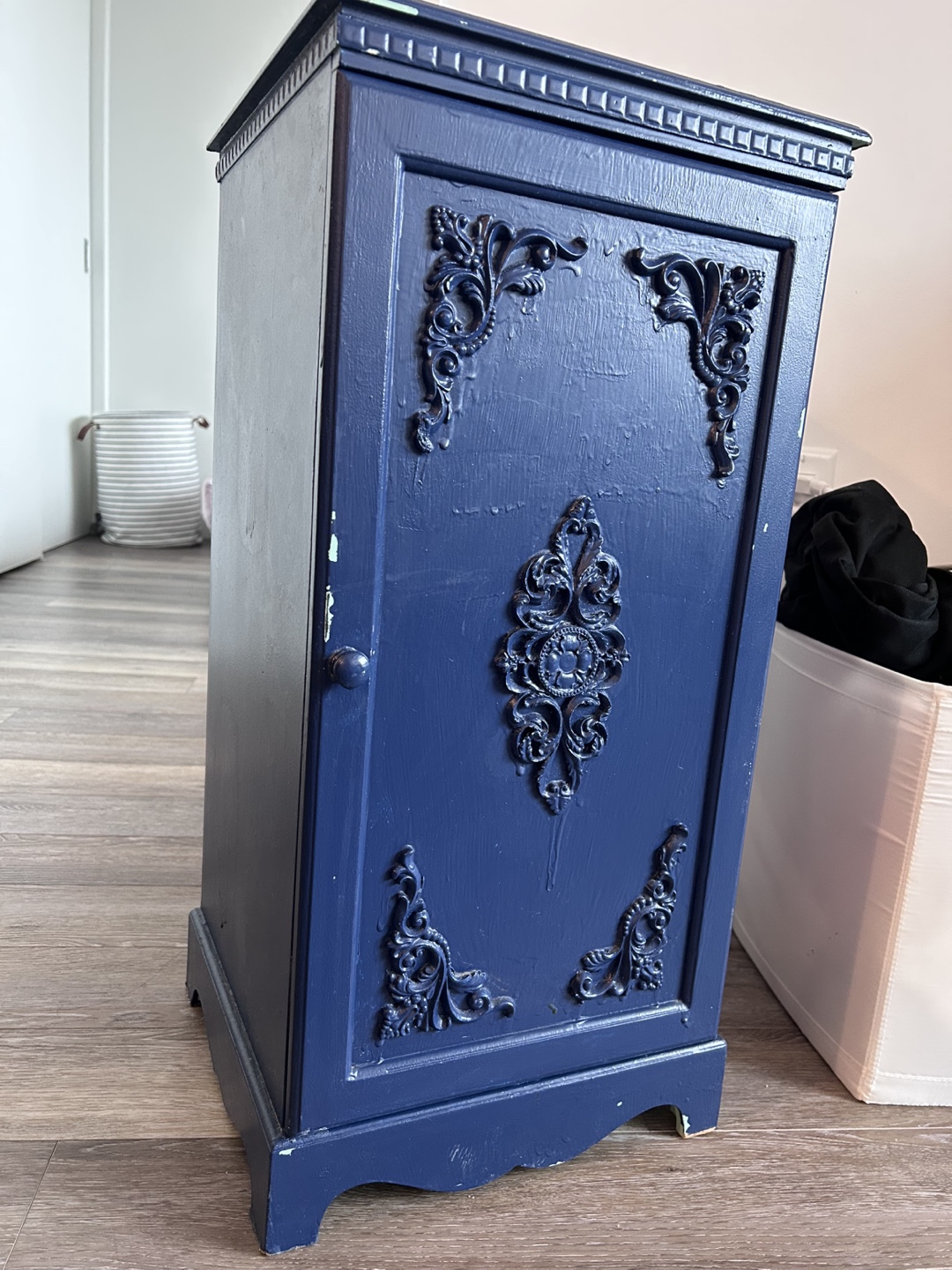 Vintage Blue Wooden Cabinet - photo 3