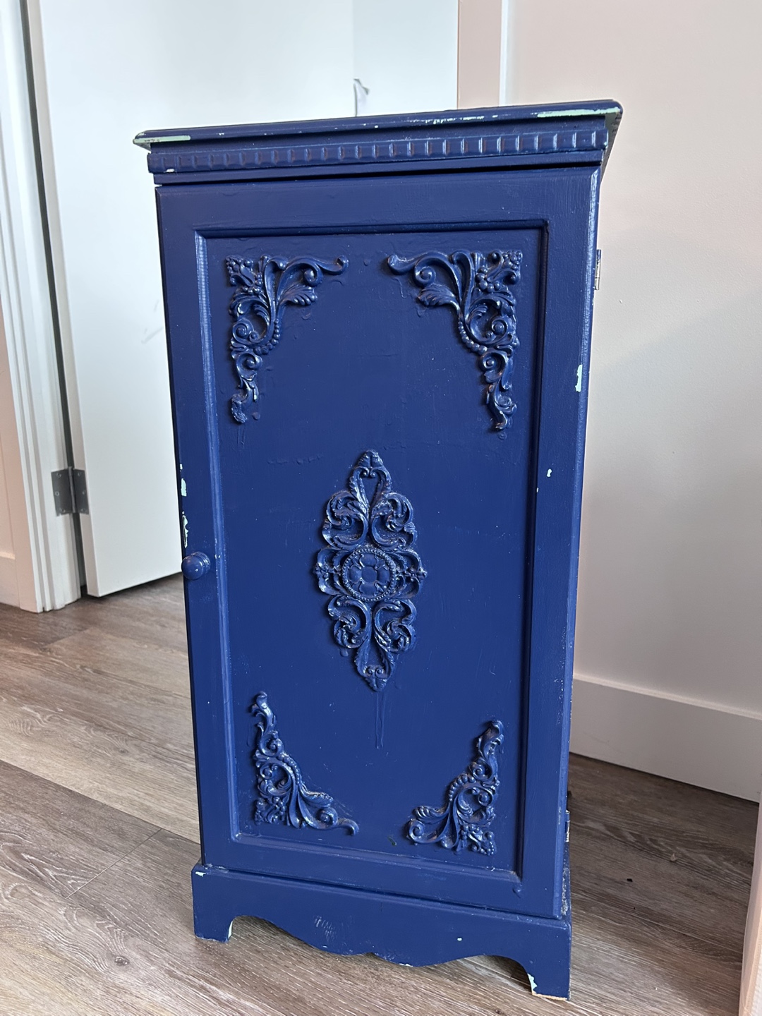 Vintage Blue Wooden Cabinet