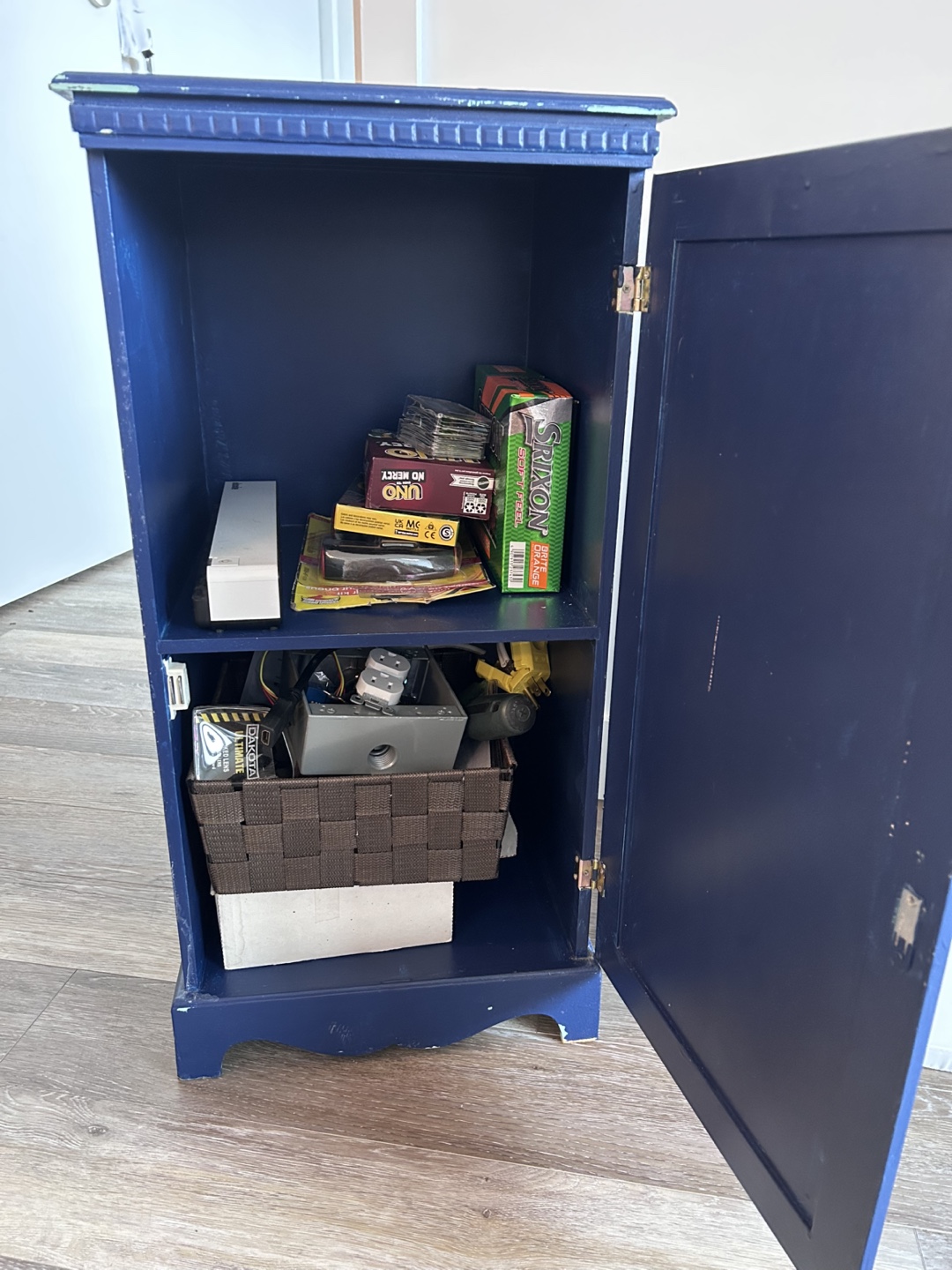 Vintage Blue Wooden Cabinet - photo 4
