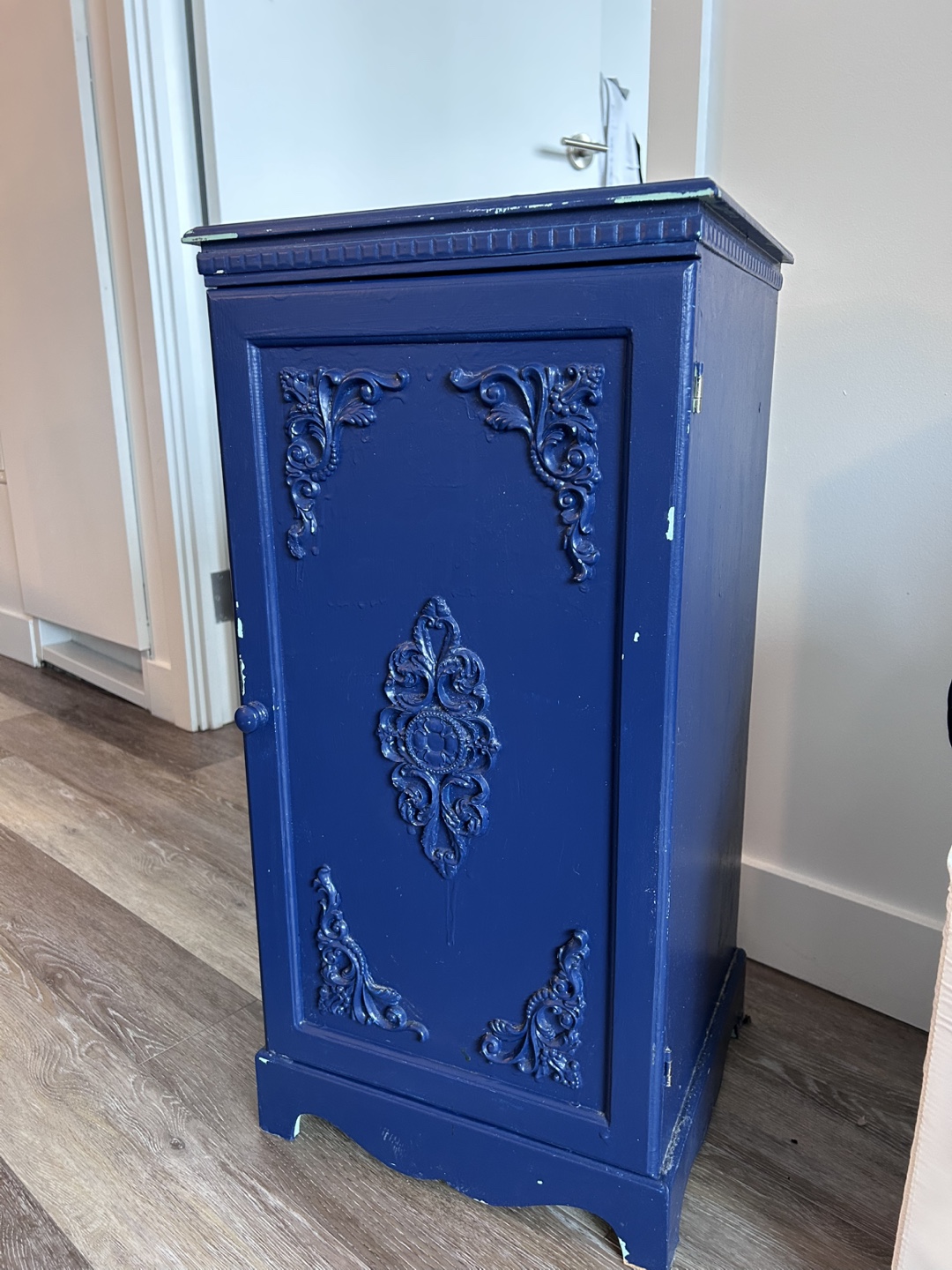 Vintage Blue Wooden Cabinet - photo 2