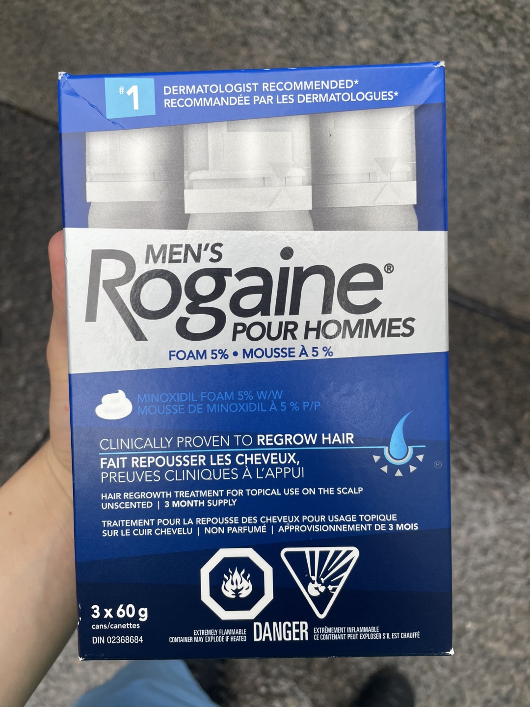 Men's Rogaine Foam for Hair Regrowth