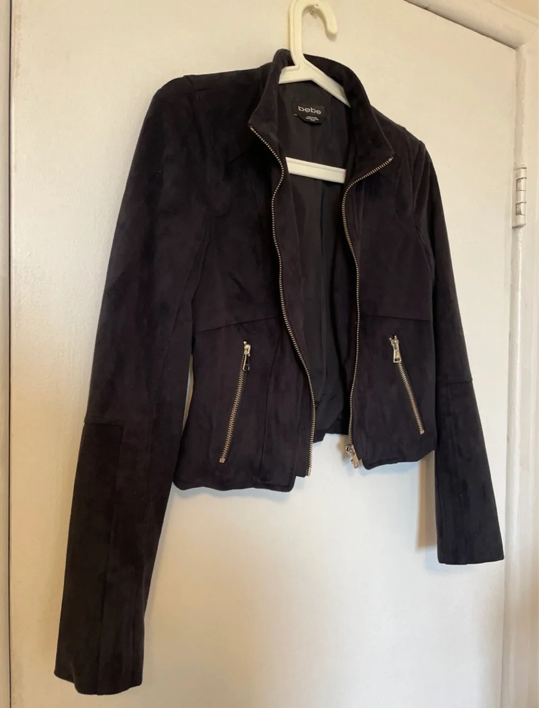 Bebe Black Faux Suede Jacket image indicator(3)