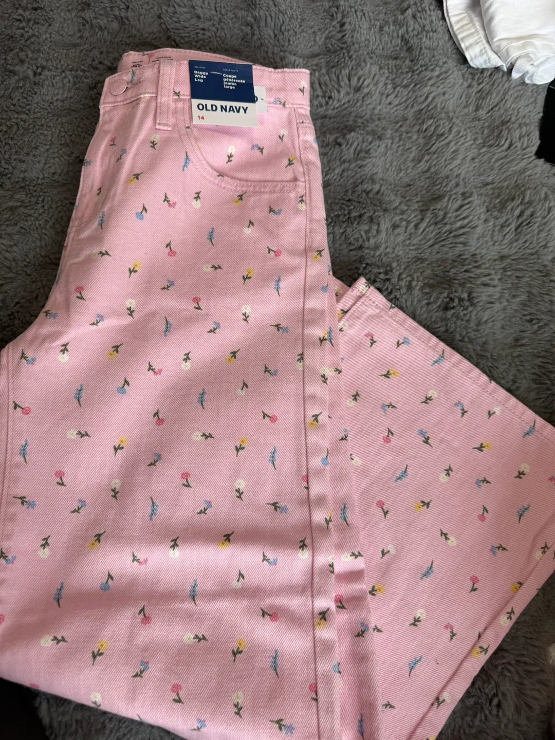 Old Navy Floral Print Jeans, Size 14 image indicator(2)