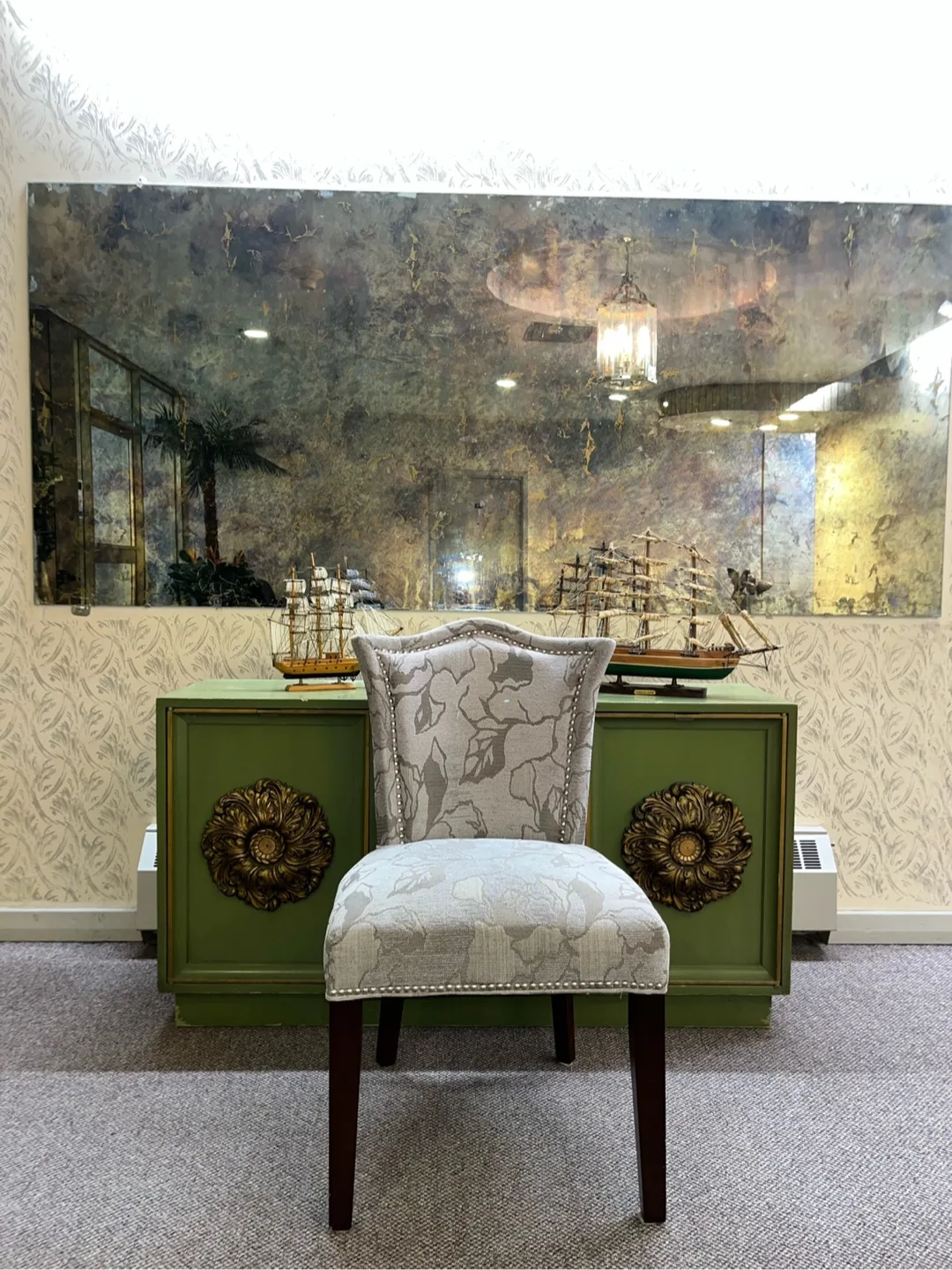 Floral Fabric Dining Chair image indicator(5)