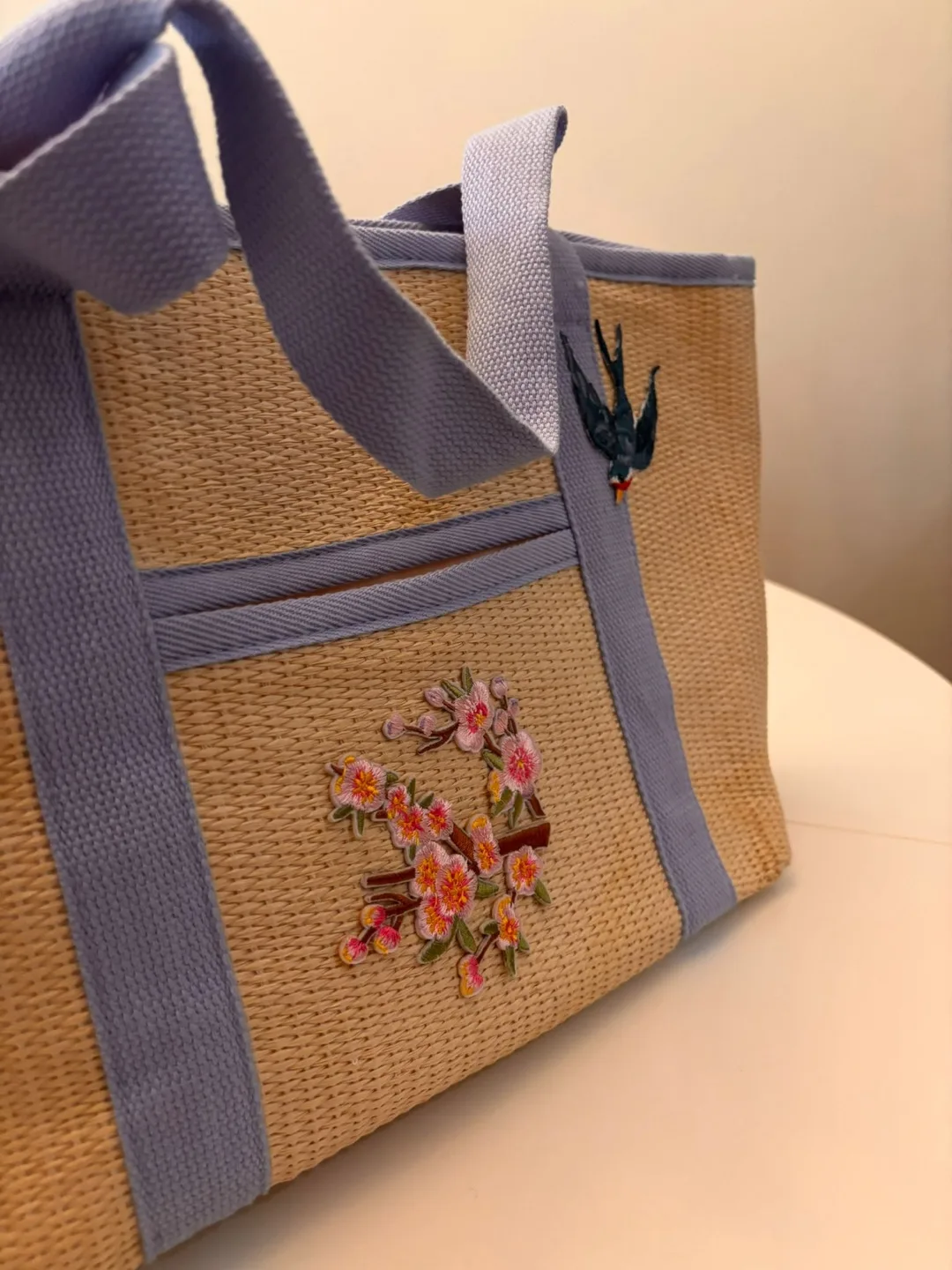 Embroidered Woven Tote Bag image indicator(2)