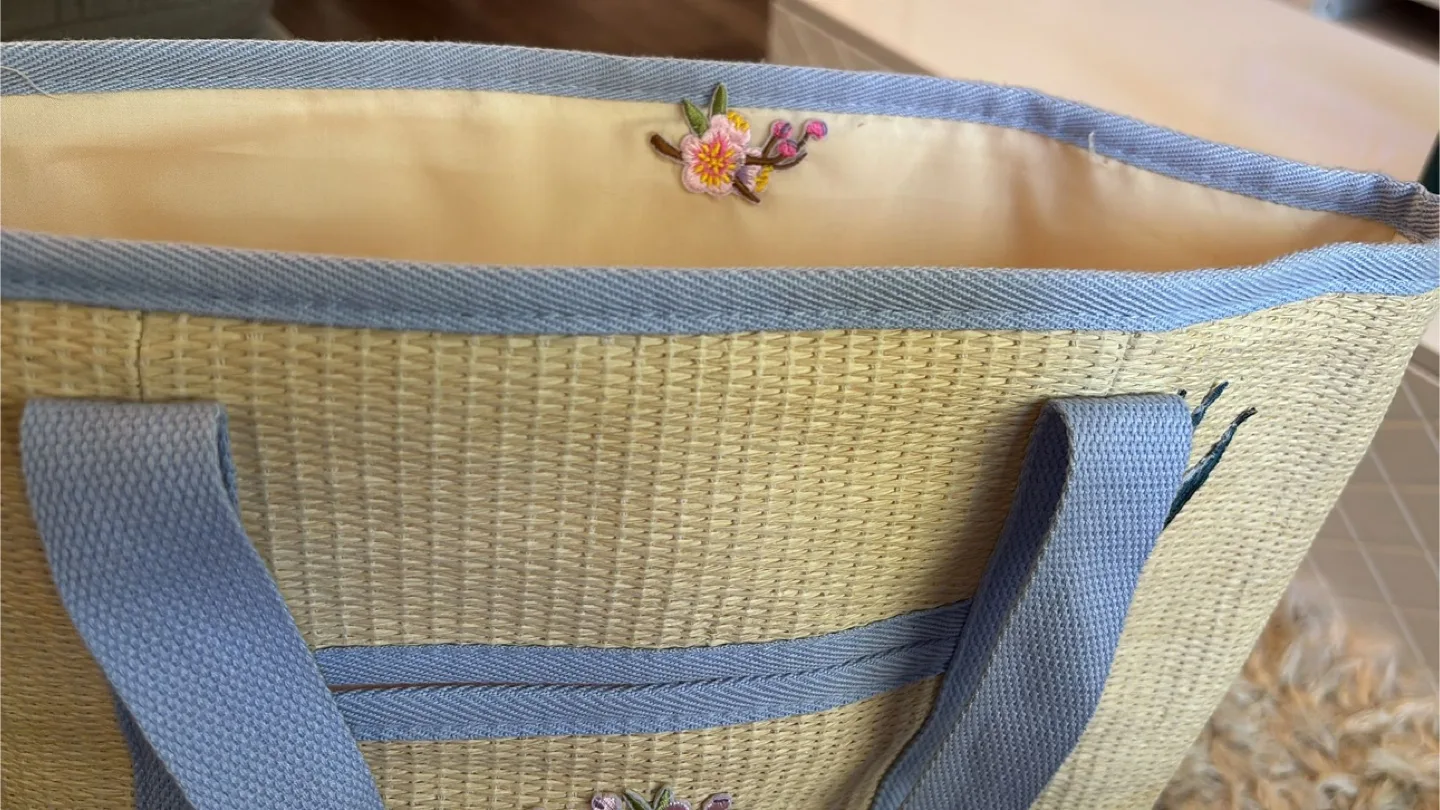 Embroidered Woven Tote Bag image indicator(7)