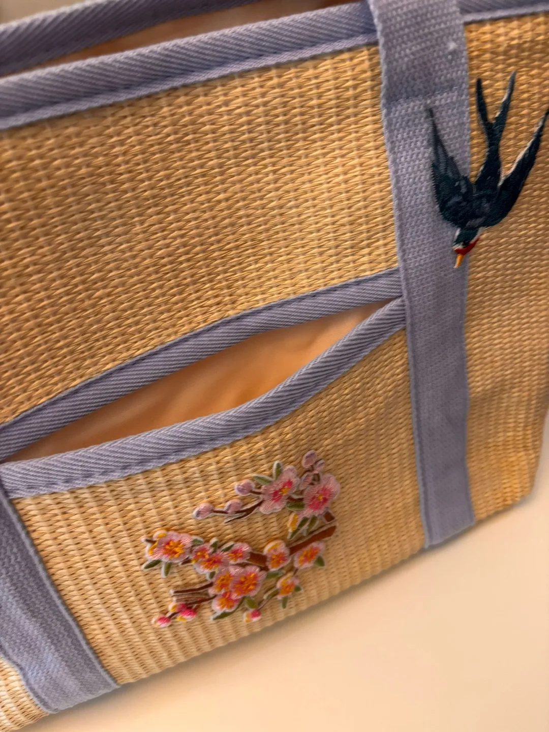 Embroidered Woven Tote Bag image indicator(4)