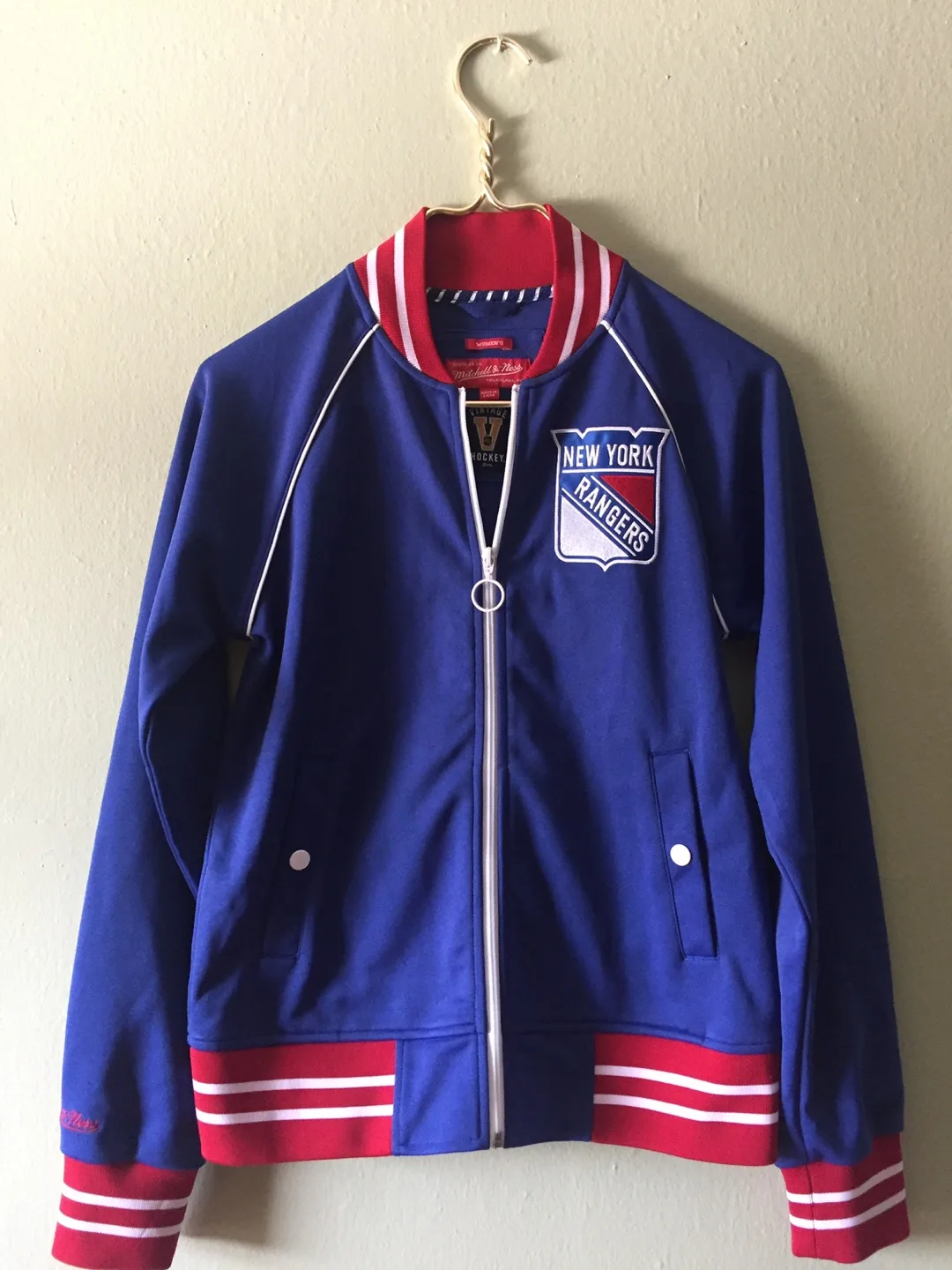 Women’s Mitchell & Ness New York Rangers NHL Jacket- Small thumbnail