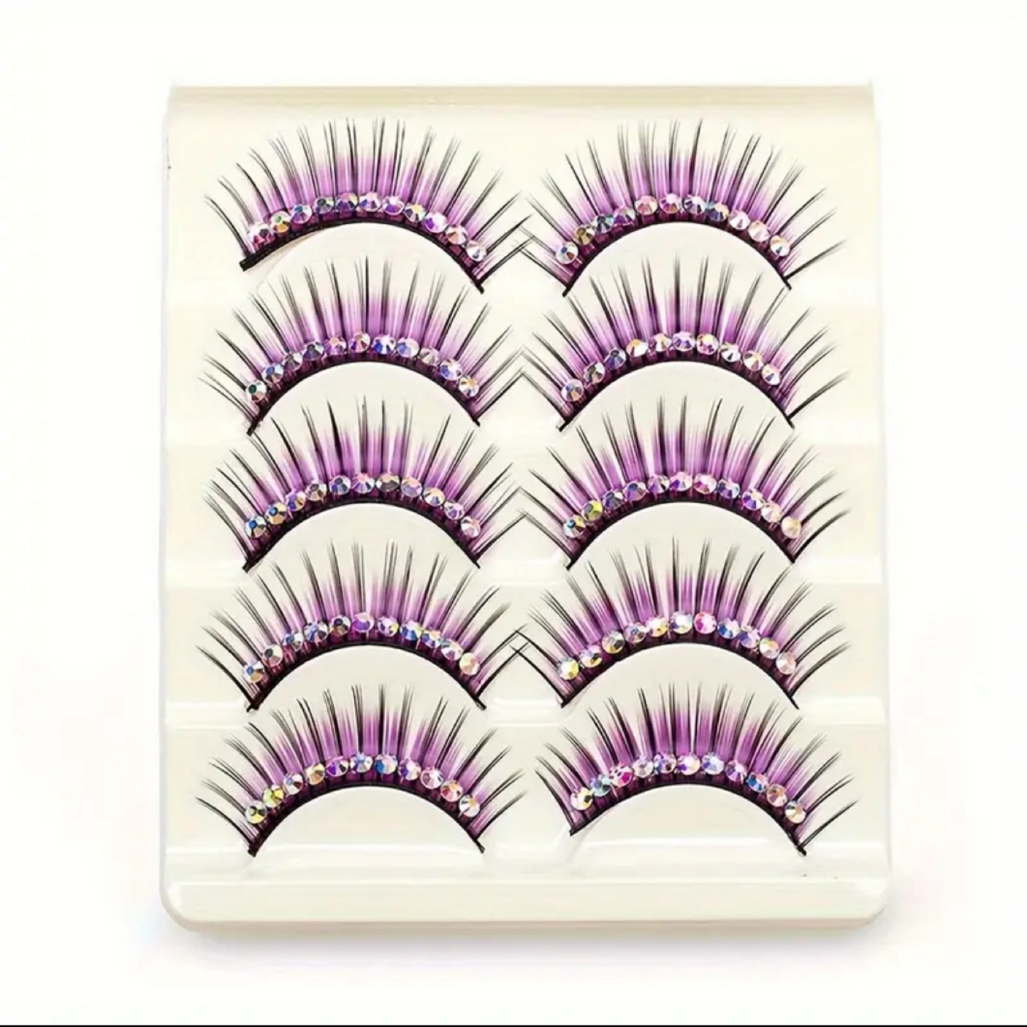 New False Eyelashes with Gems - photo 2