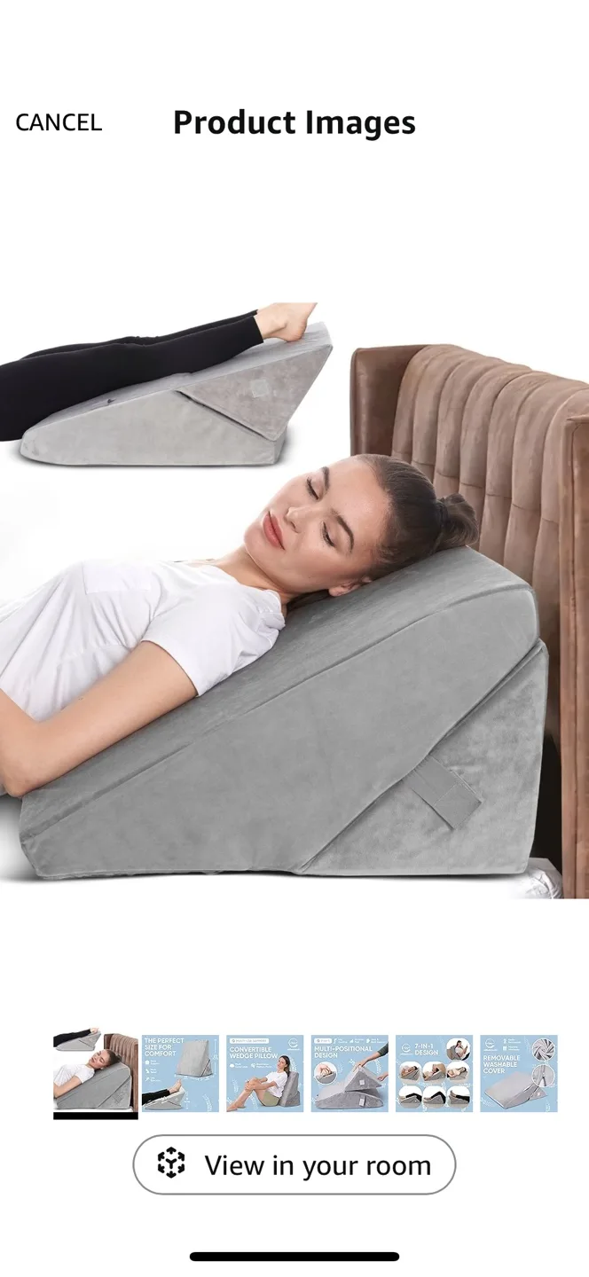 Bed wedge pillow image indicator(3)