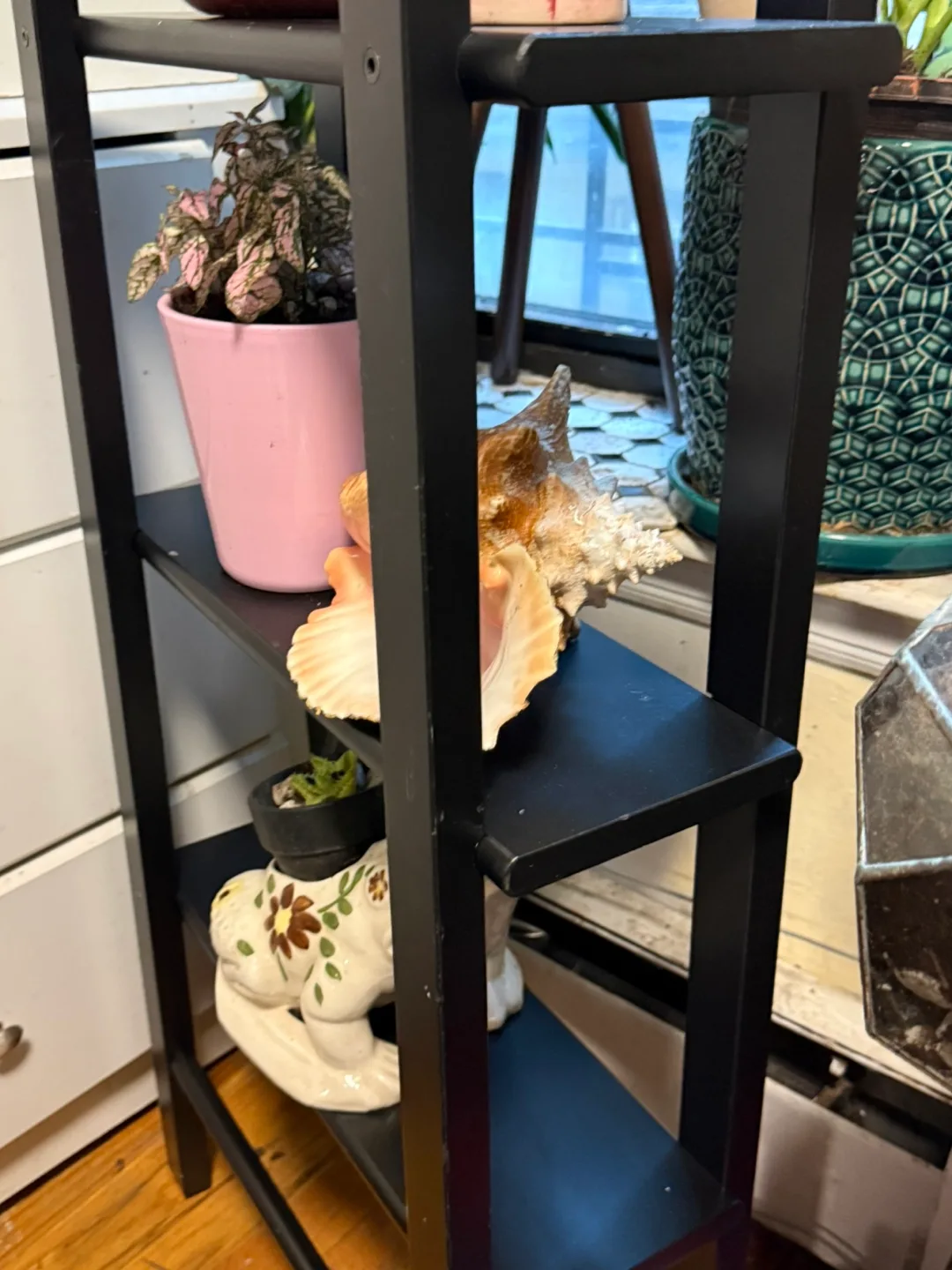 Black Wooden Shelf for book image indicator(3)