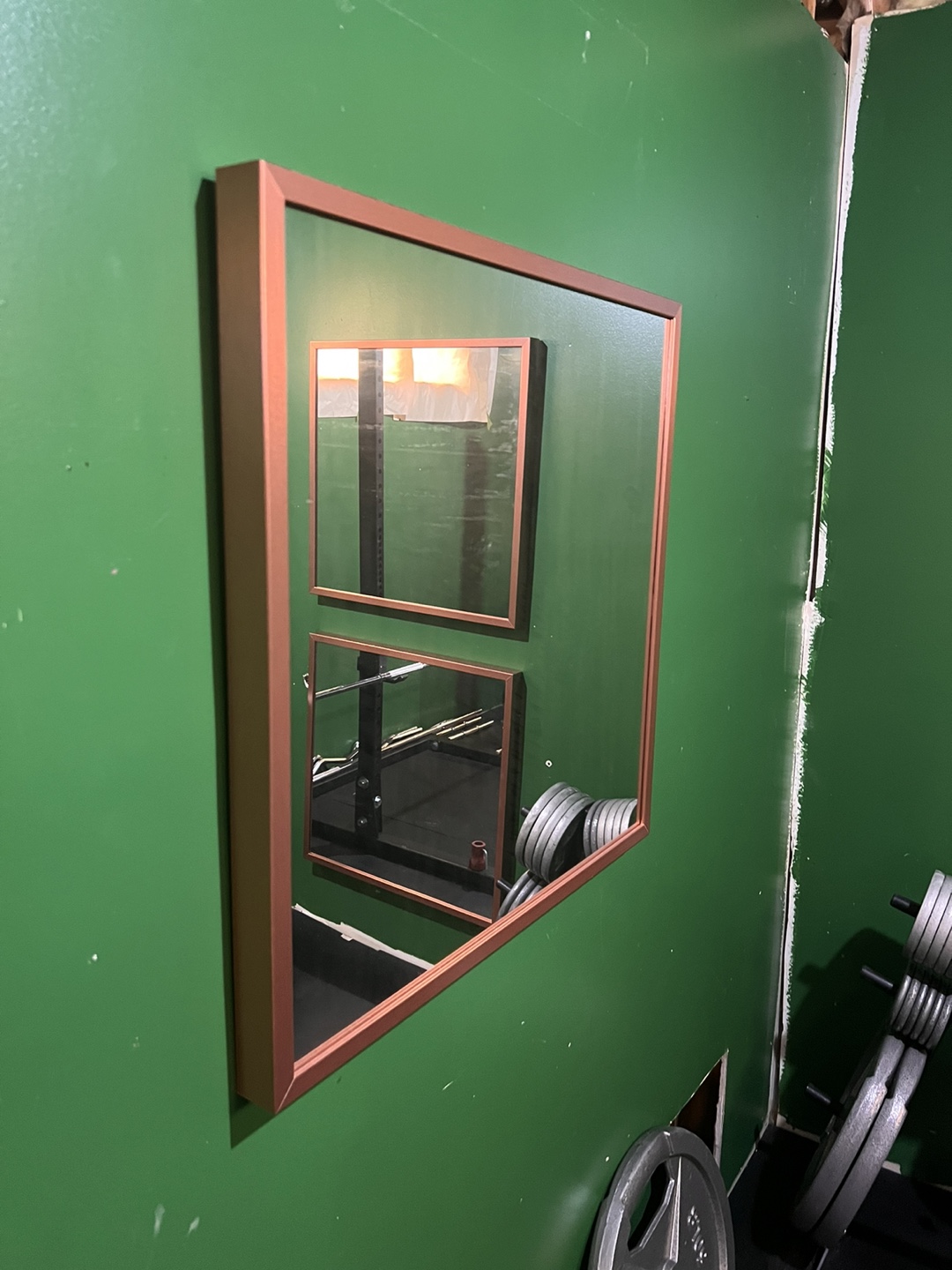 Square framed mirrors