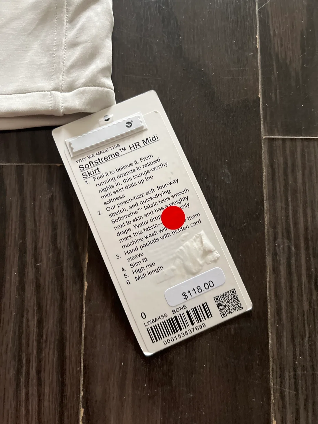 Lululemon Softstreme HR Midi Skirt - Bone image indicator(2)