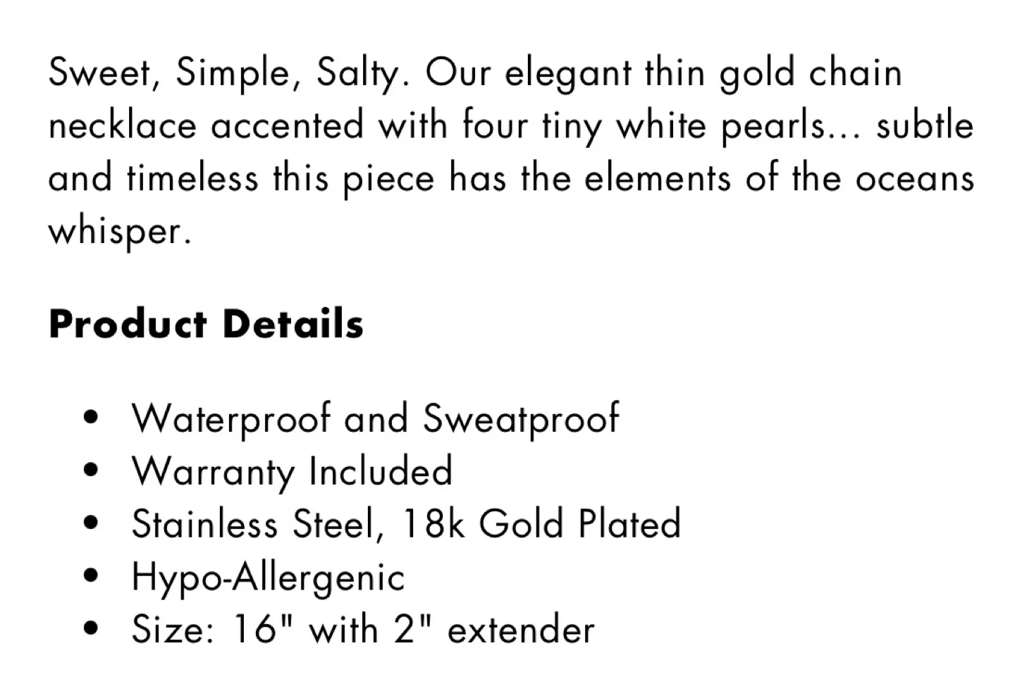 🤩 Gold Pearl Necklace Ocean’s Whisper image indicator(7)