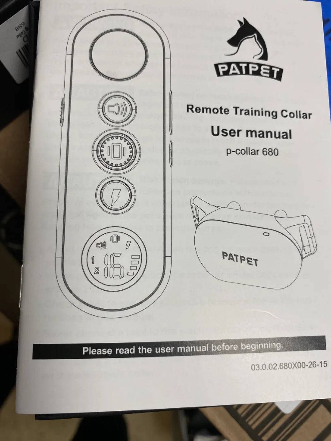Patpet Remote Training Collar image indicator(2)