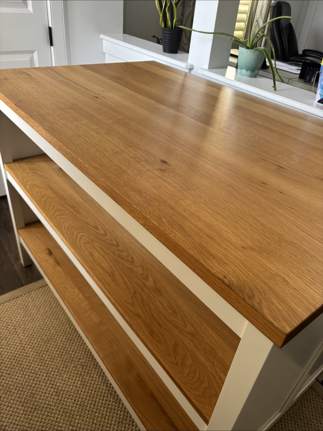 Wood and White Kitchen Island - photo 4